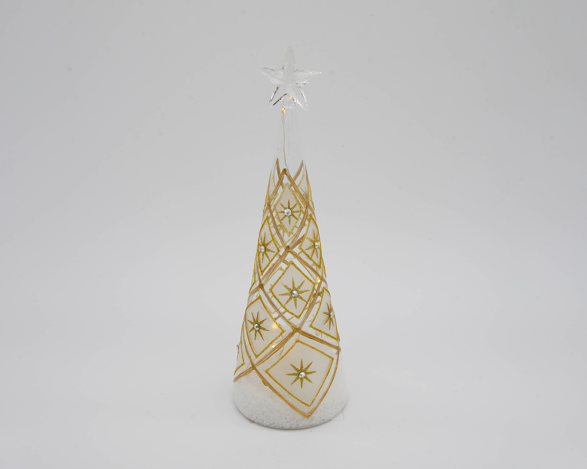 Cono luminoso color oro