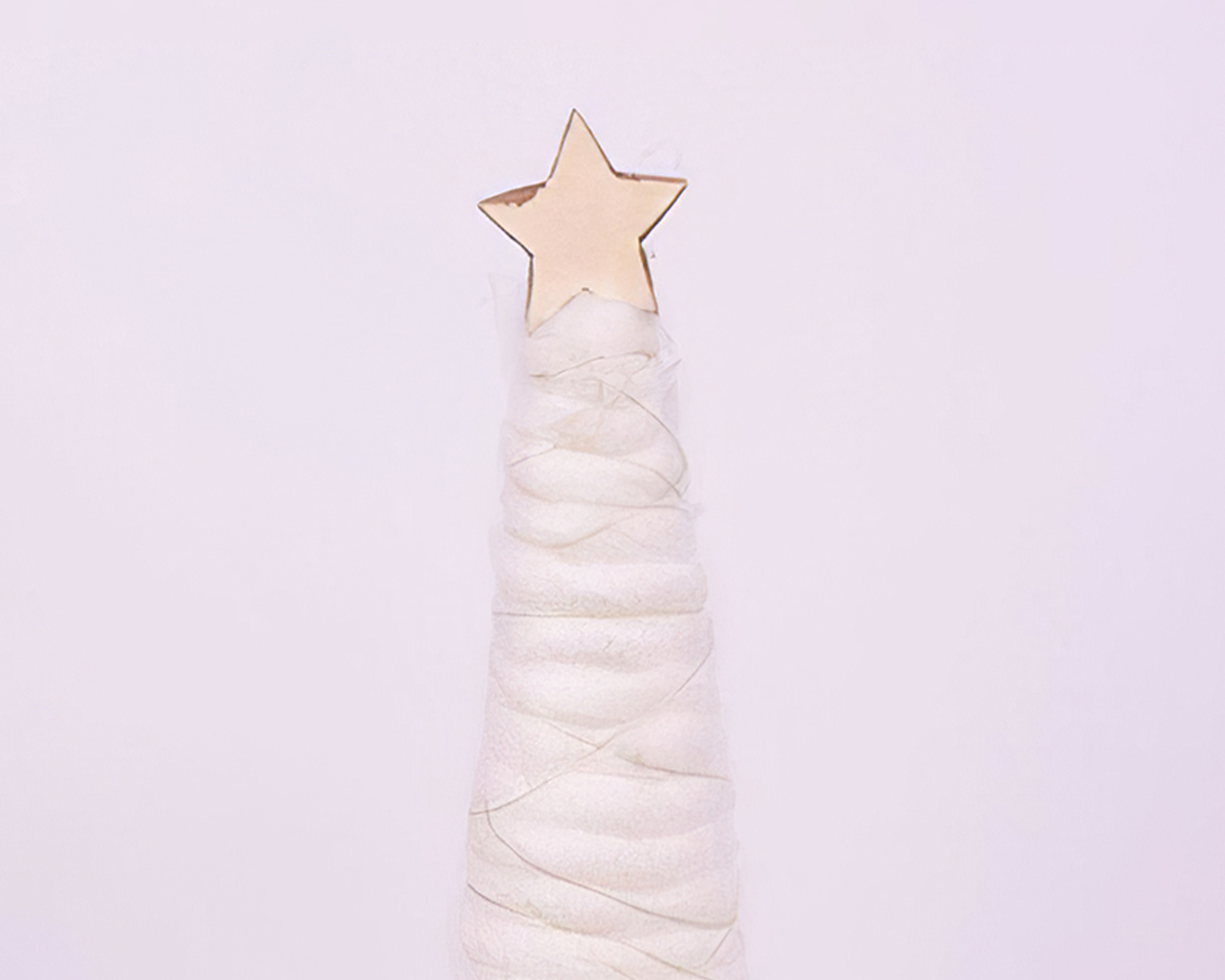Albero decorativo di lana con stella - immagine 2
