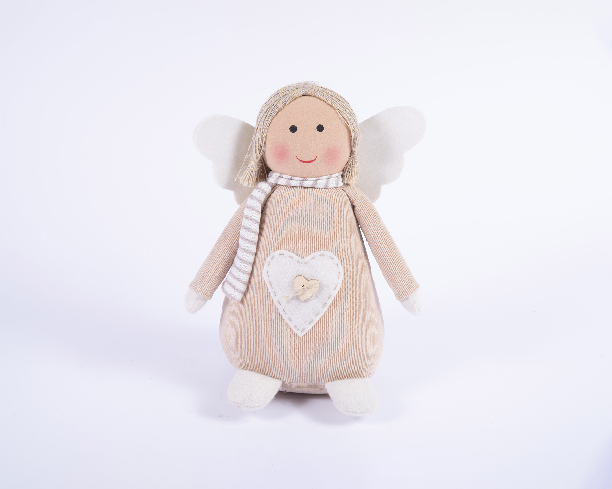 Decorazione in tessuto Angelo di peluche natalizio