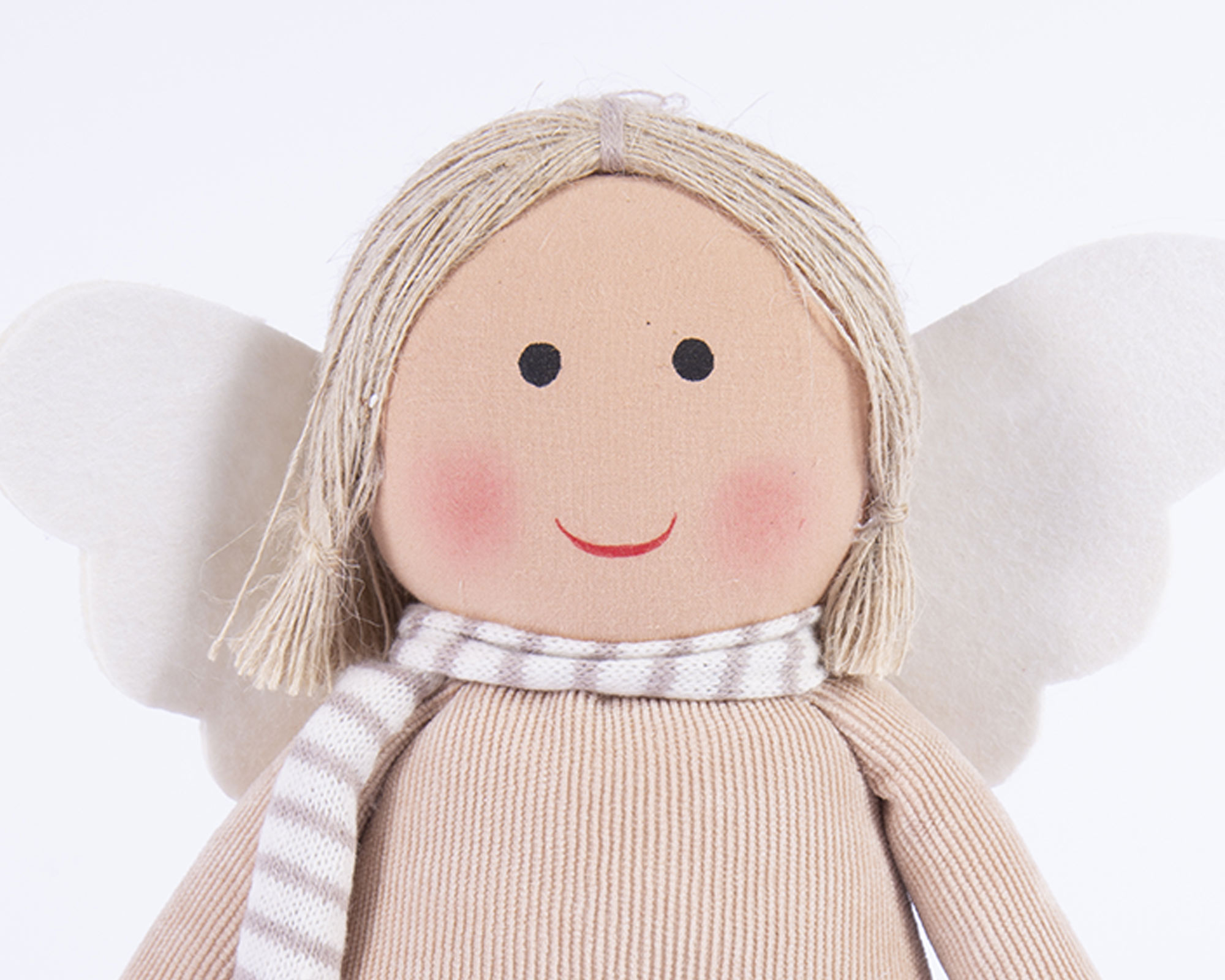 Decorazione in tessuto Angelo di peluche natalizio - immagine 2