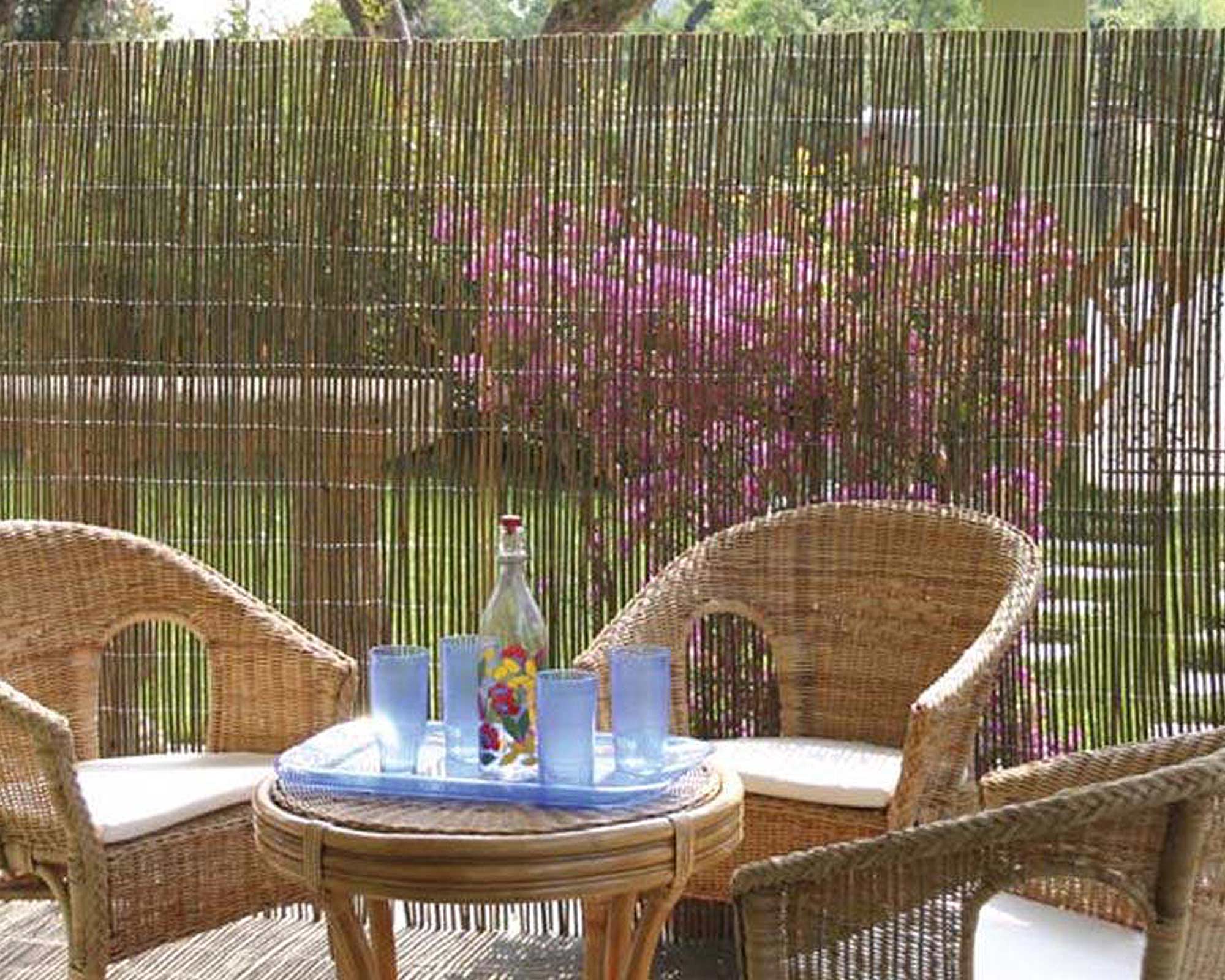 Arella in bamboo naturale con fili di ferro - VerdeMax - immagine 2