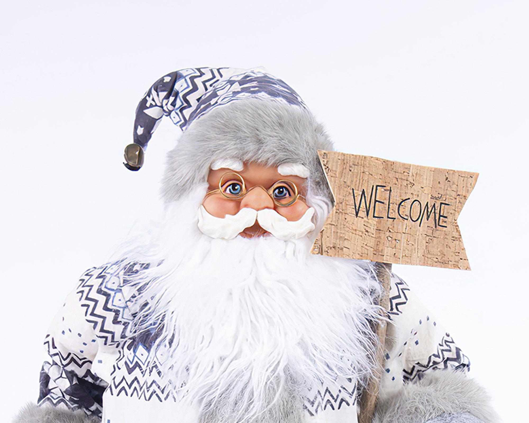 Decorazione natalizia Babbo natale con sacco - immagine 2