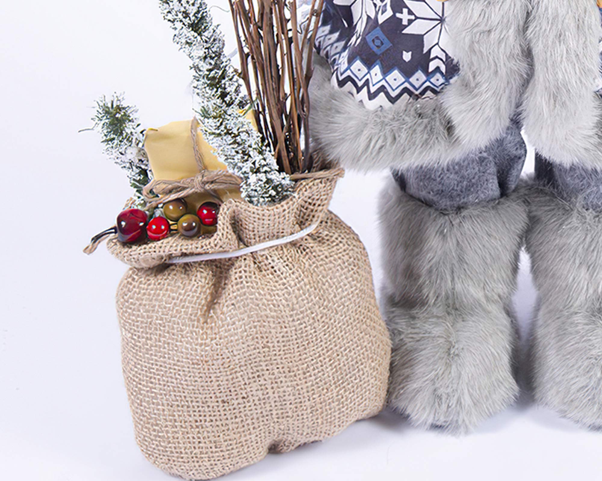 Decorazione natalizia Babbo natale con sacco - immagine 3