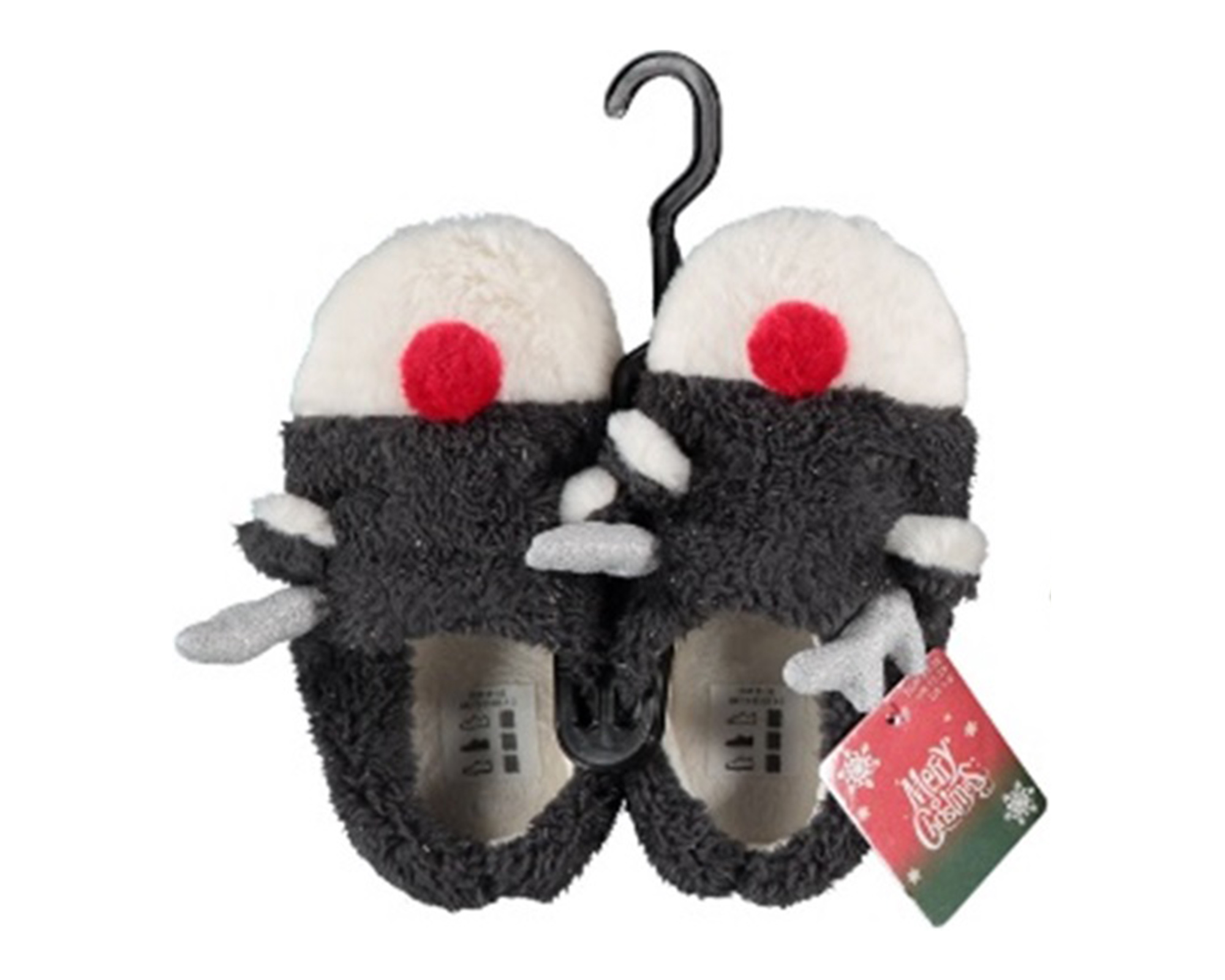 Pantofole invernali morbide e calde di Natale a forma di Renna - immagine 3