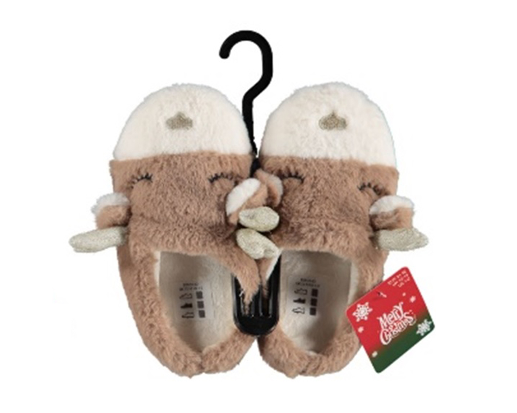 Pantofole invernali morbide e calde di Natale a forma di Renna - immagine 2