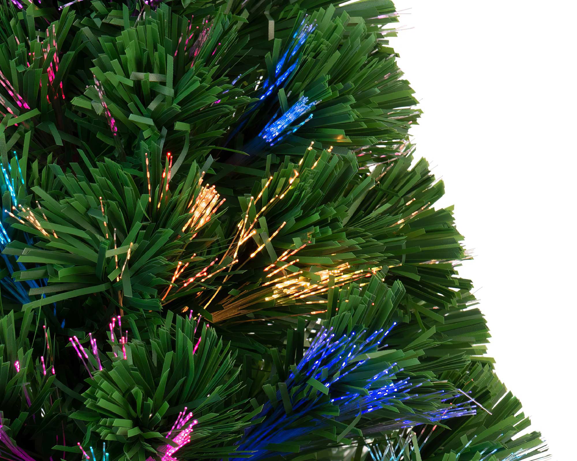 Albero di natale in fibre ottiche interno con vaso - immagine 2