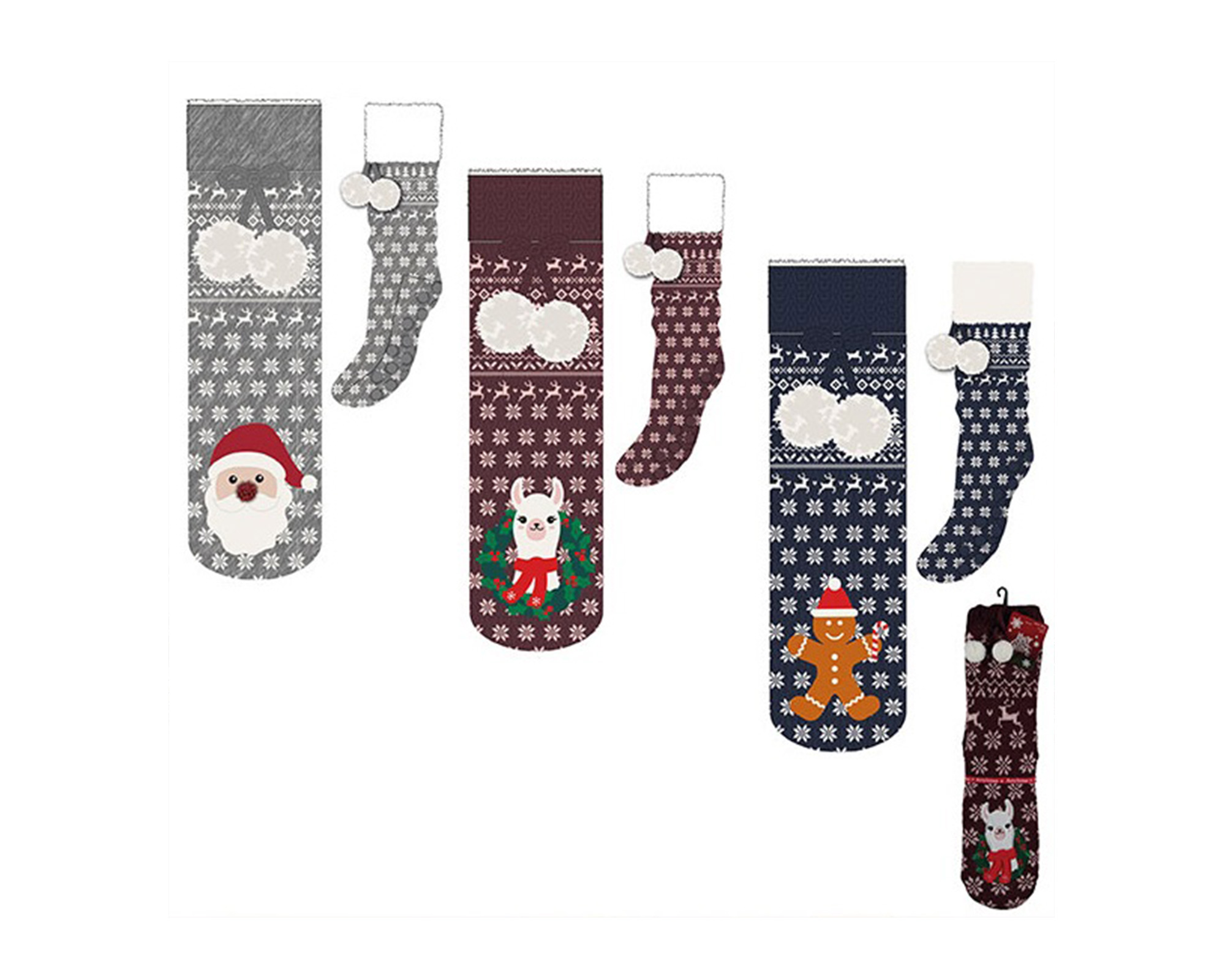 Calze invernali morbide e calde di Natale per adulti