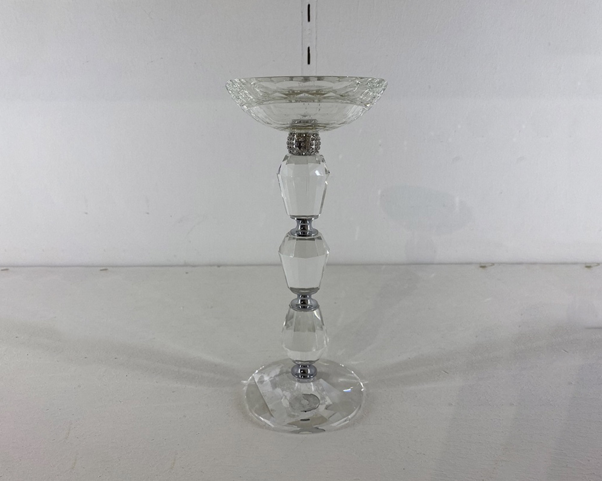 Candelabro Trasparente 23h in Vetro