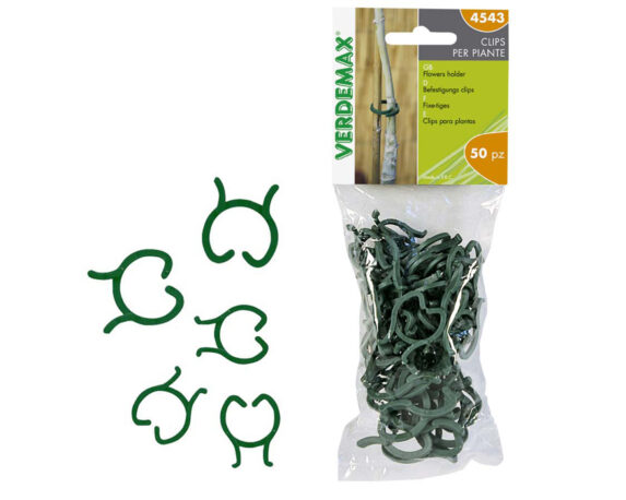 50 Pz Clips in palstica per piante – VerdeMax