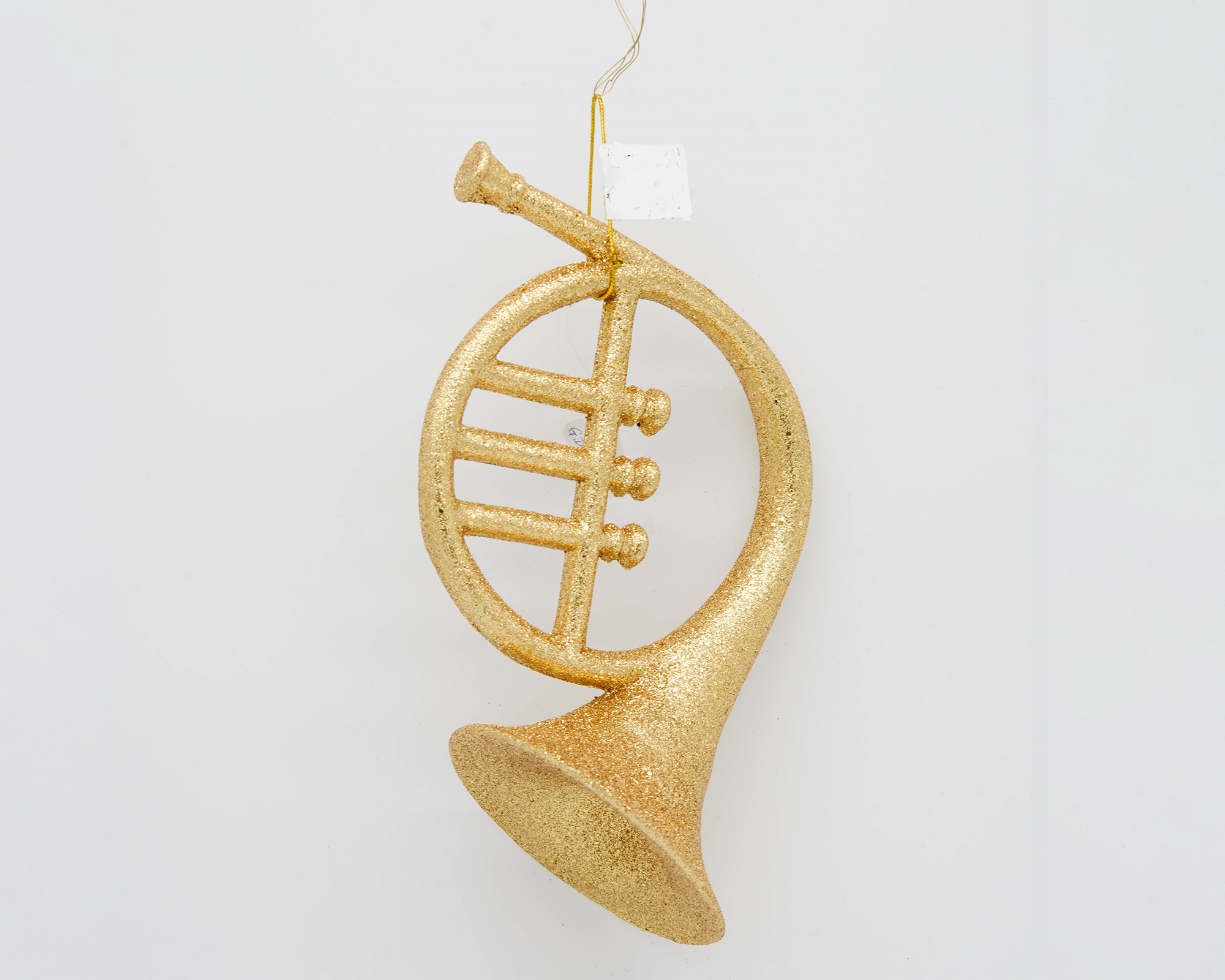 Decorazione natalizia da appendere a forma di Tromba con glitter