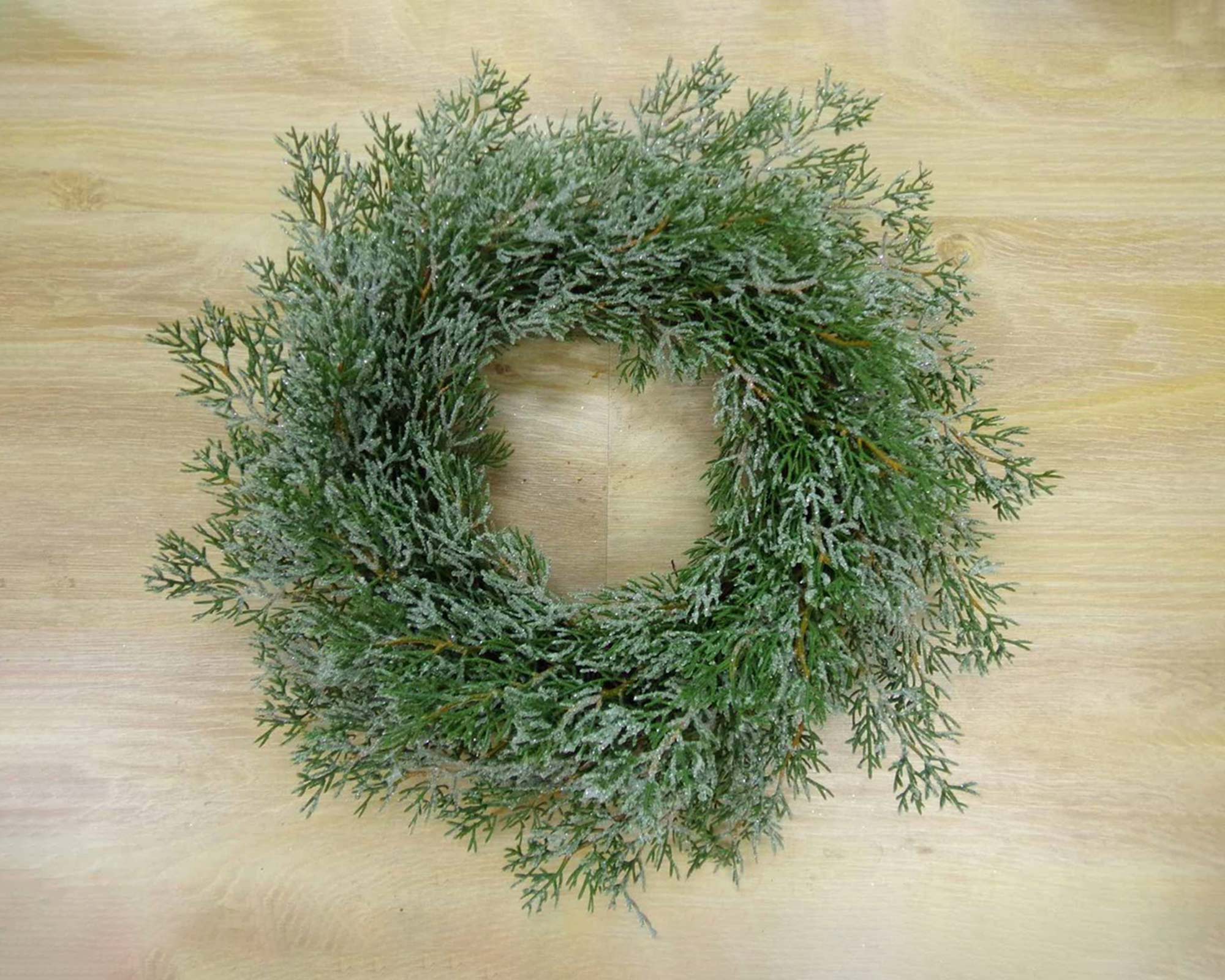 Ghirlanda natalizia in PVC e PE con foglie