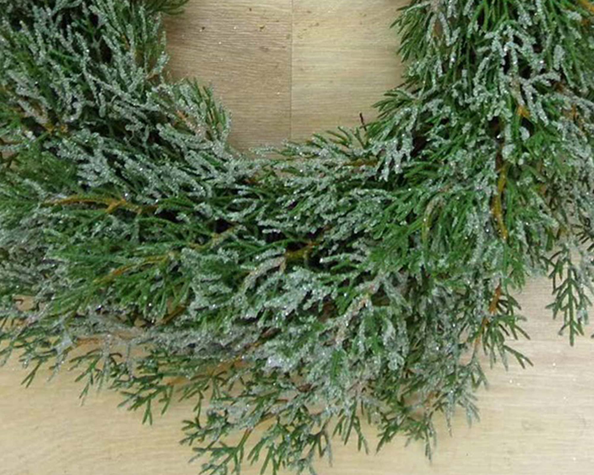 Ghirlanda natalizia in PVC e PE con foglie - immagine 2