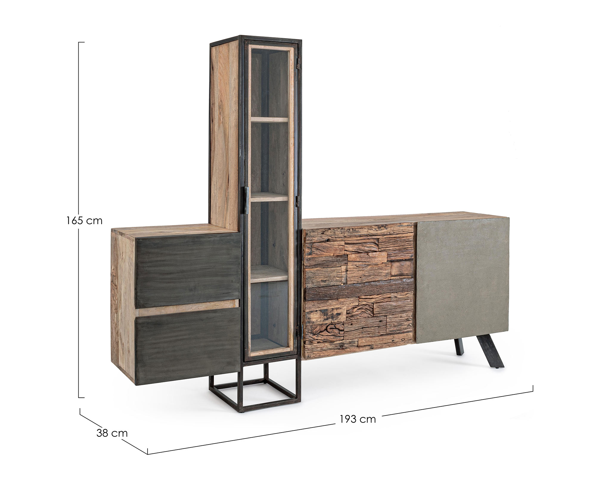 Credenza Manchester 2 Ante 2 Cassetti - Bizzotto - immagine 7