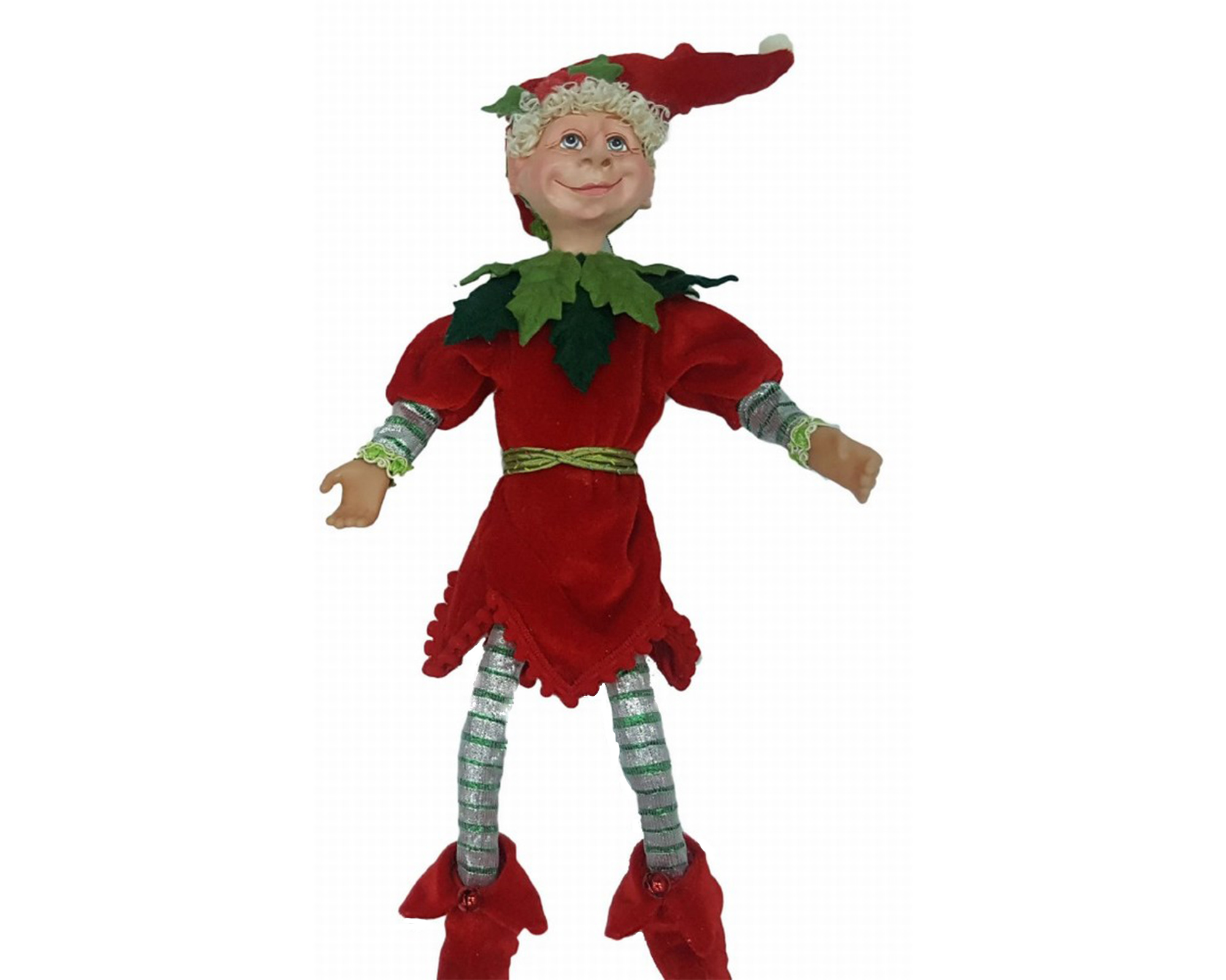 Decorazione in tessuto Elfo di peluche natalizio