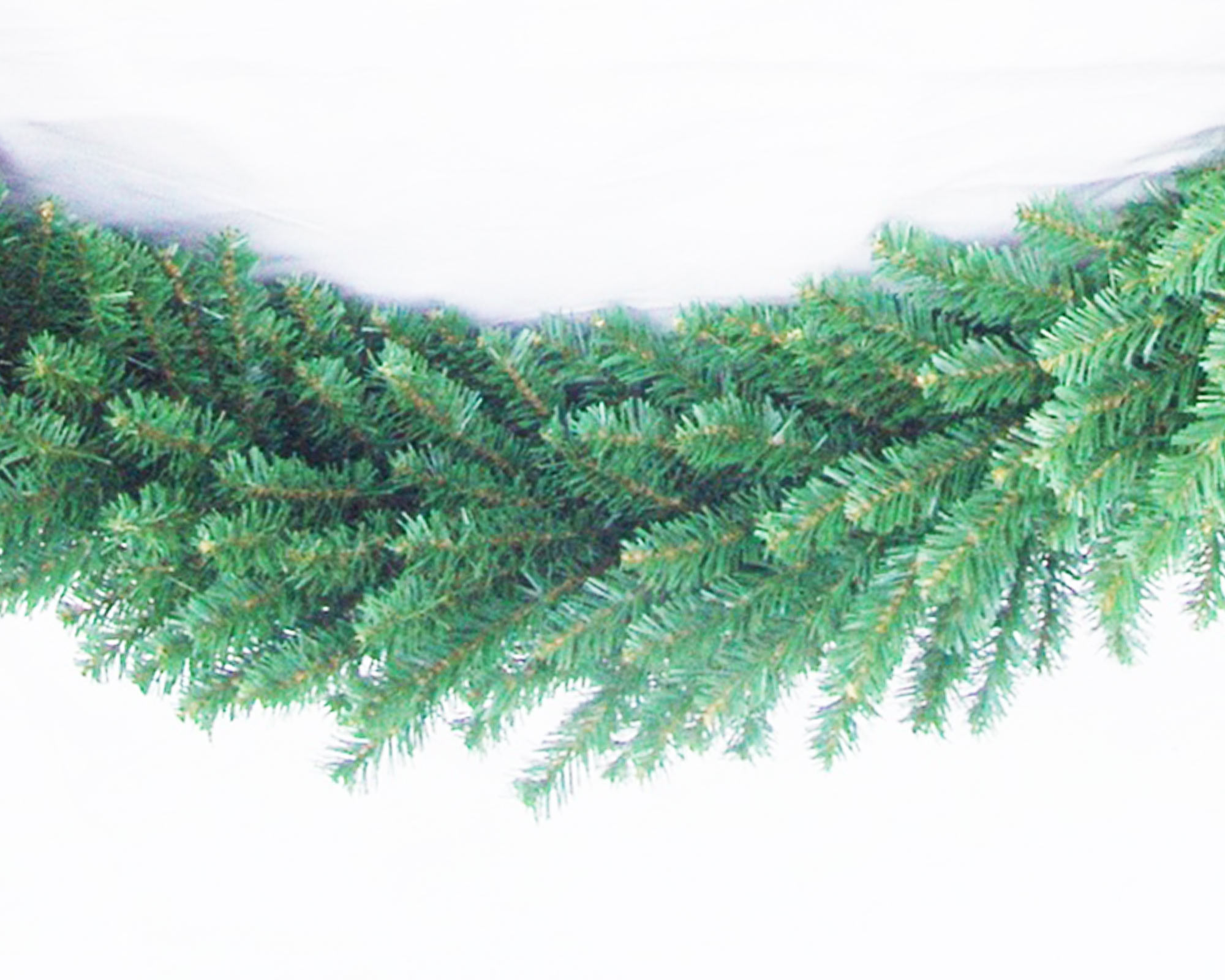 Festone di Pino artificiale Bombato Deluxe in PVC - immagine 2