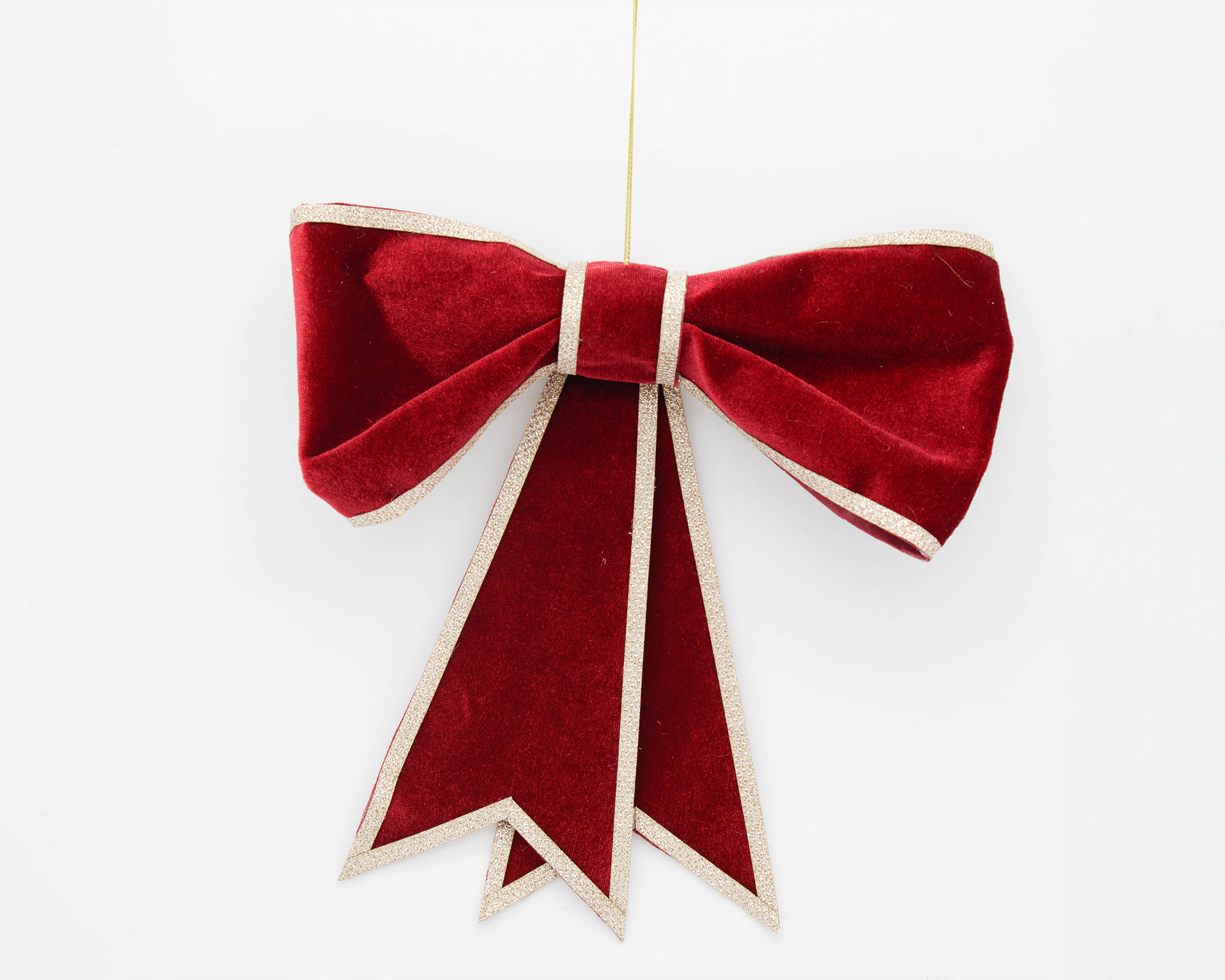 Decorazione da appendere Fiocco di velluto rosso