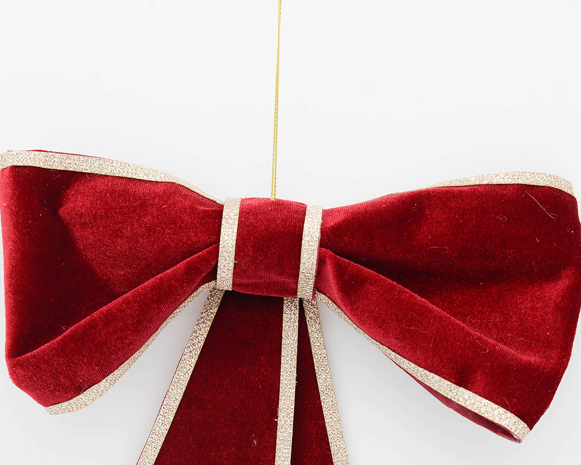 Decorazione da appendere Fiocco di velluto rosso - immagine 2