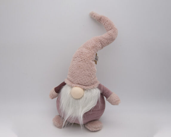 Decorazione in tessuto Gnomo di peluche natalizio Rosa