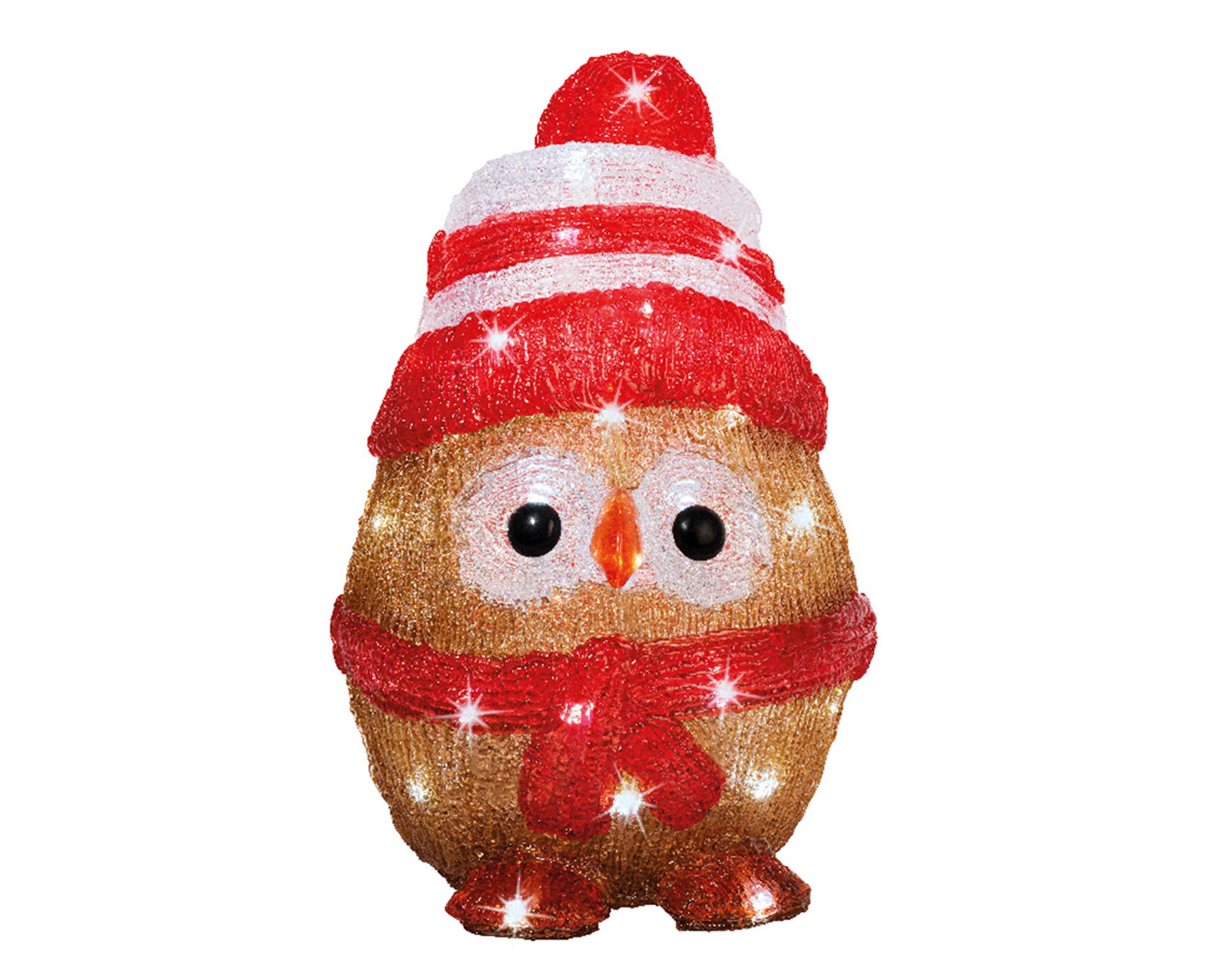 Luci decorative Gufi di natale 3D con led - immagine 2