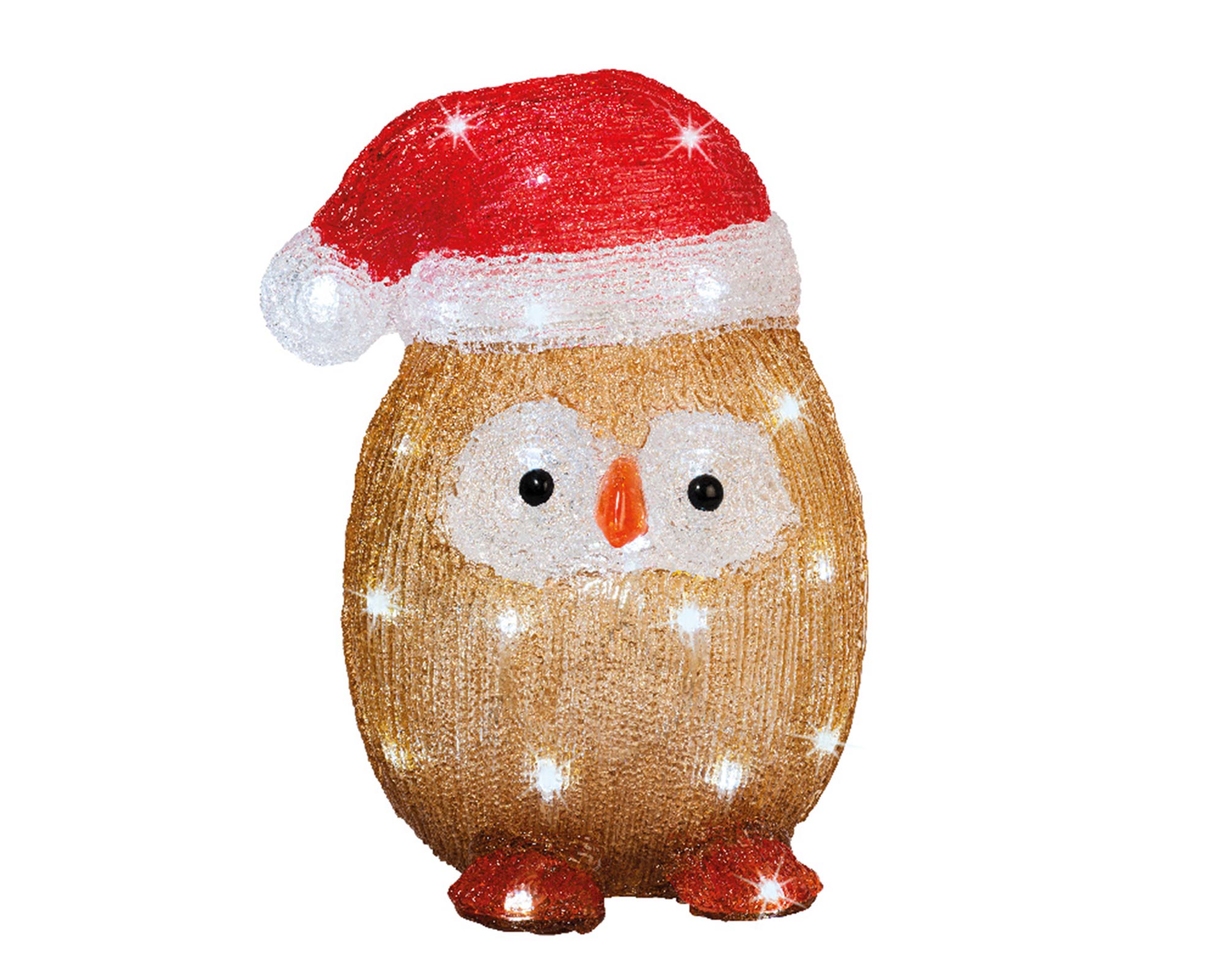 Luci decorative Gufi di natale 3D con led - immagine 3