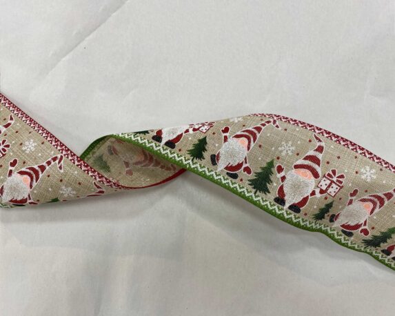 Nastro di natale con Gnomo e Albero di natale