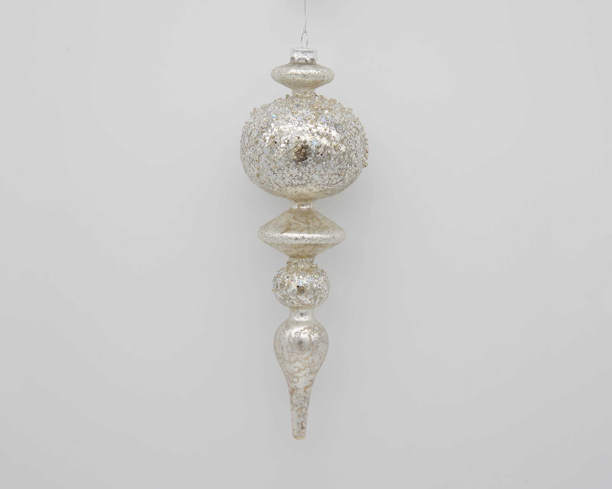 Decorazione natalizia da appendere con glitter