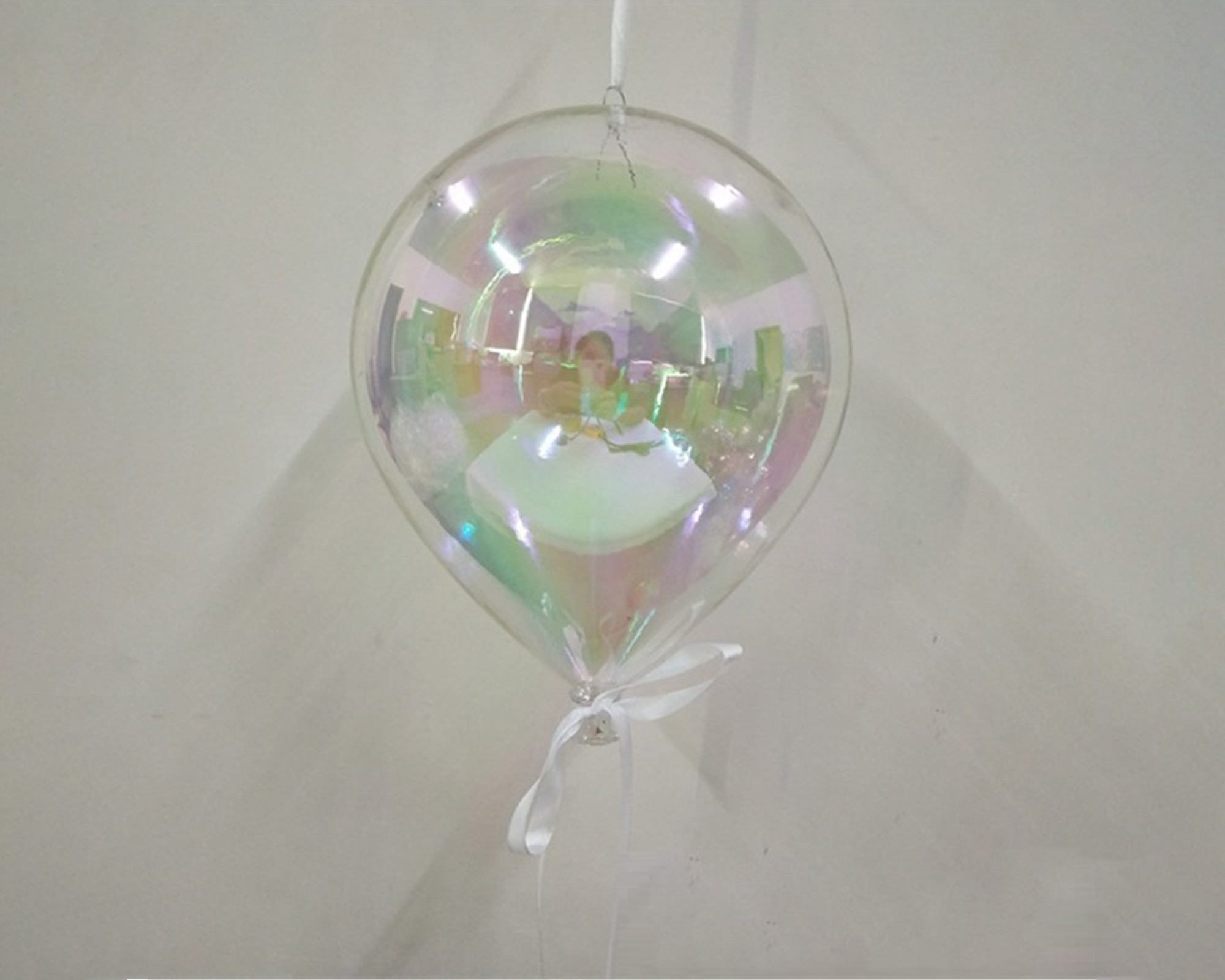 Palloncino glitterato di ceramica trasparente