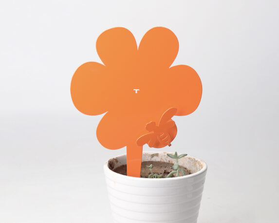 Porta Zampirone a forma di Fiore colore Arancione