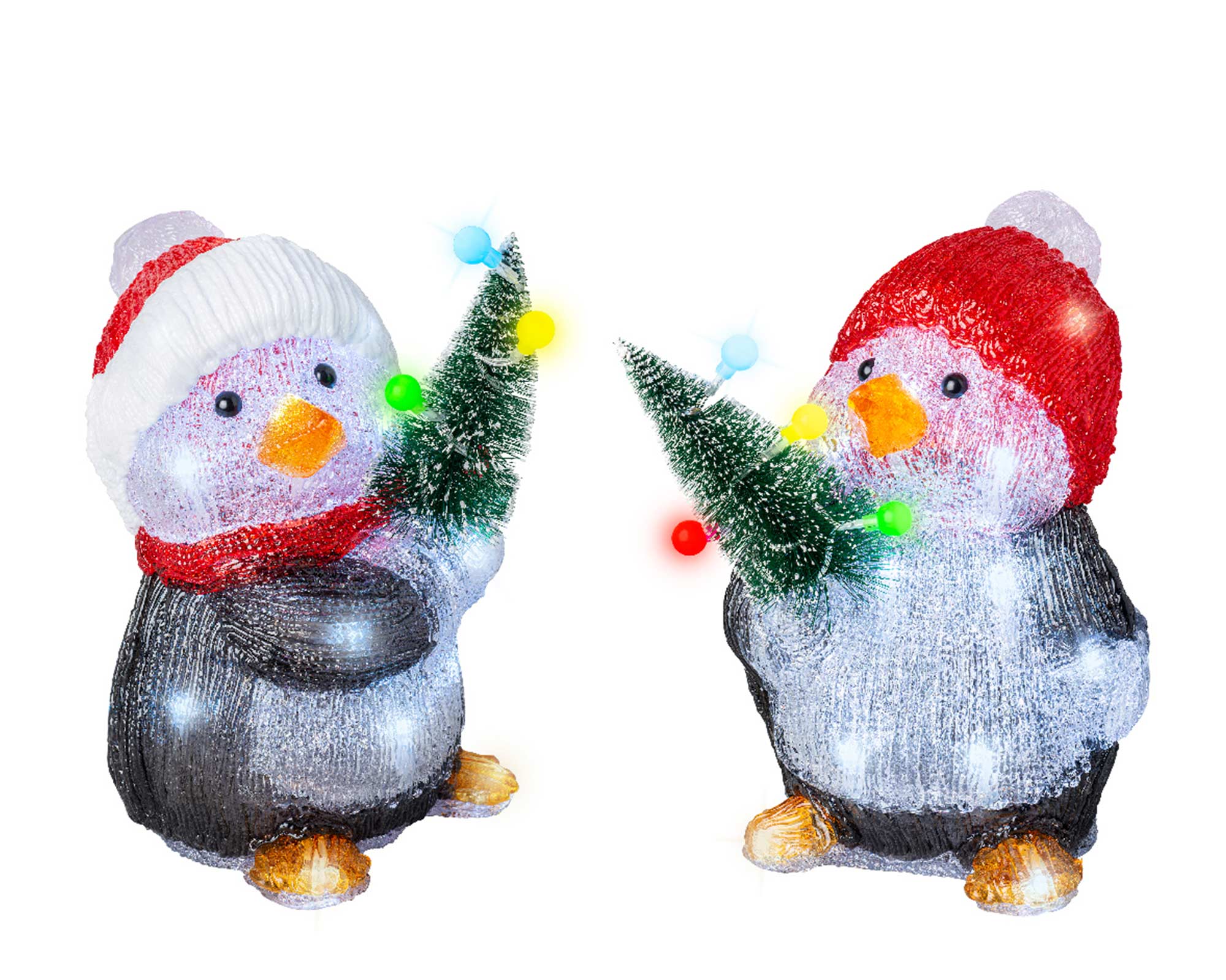 Luci decorative Pinguini di natale 3D con led