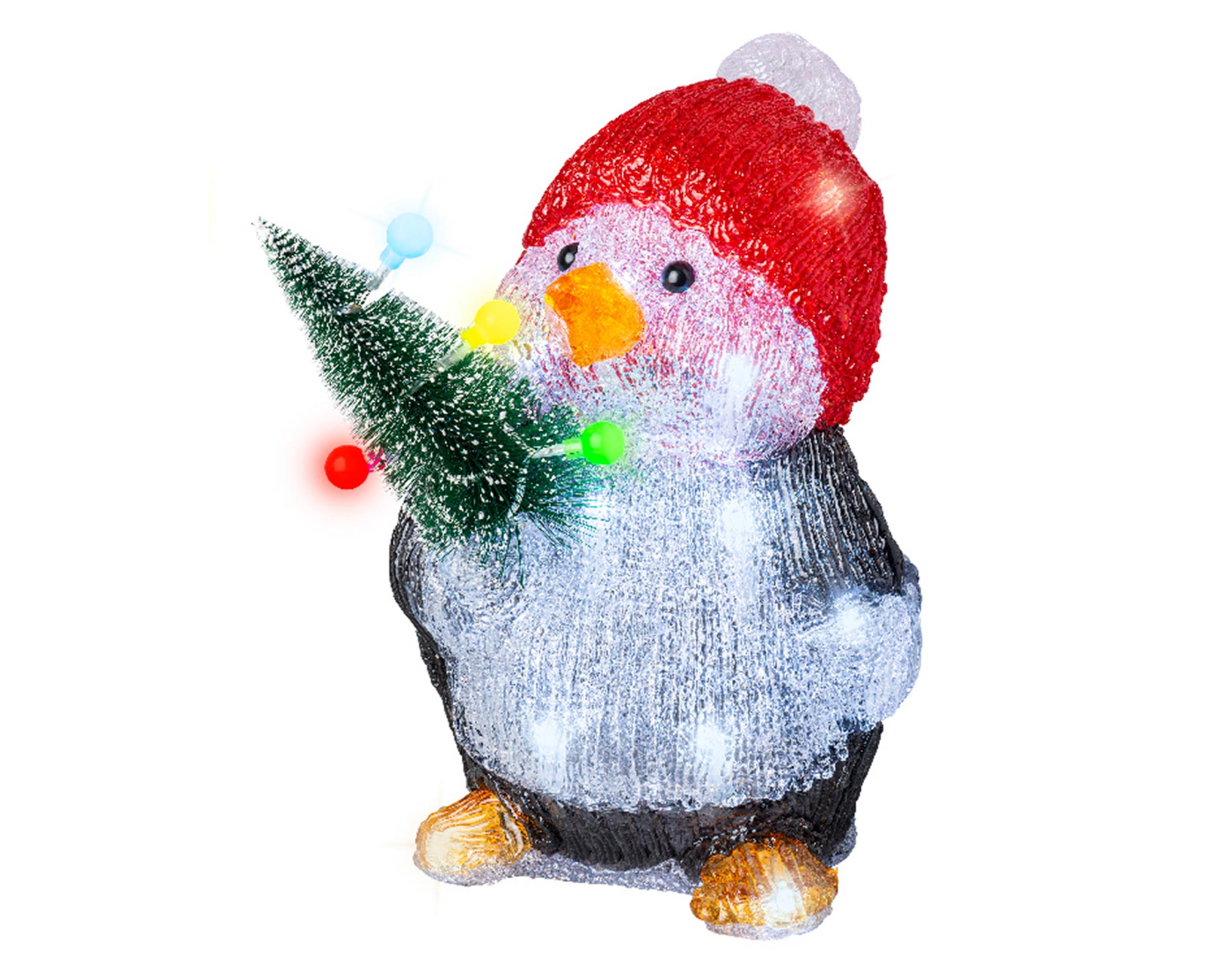 Luci decorative Pinguini di natale 3D con led - immagine 2
