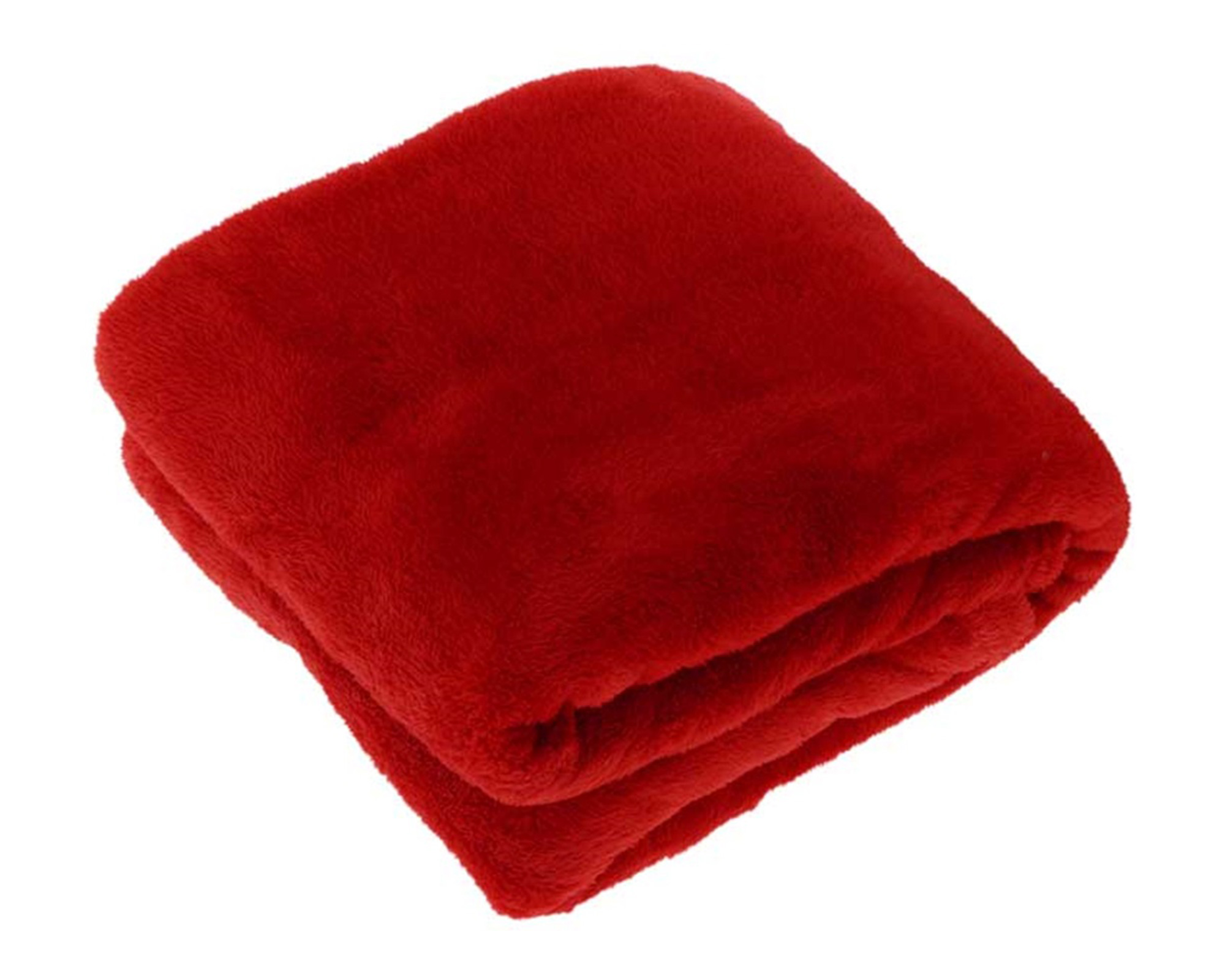 Coperta Plaid invernale rossa - immagine 2