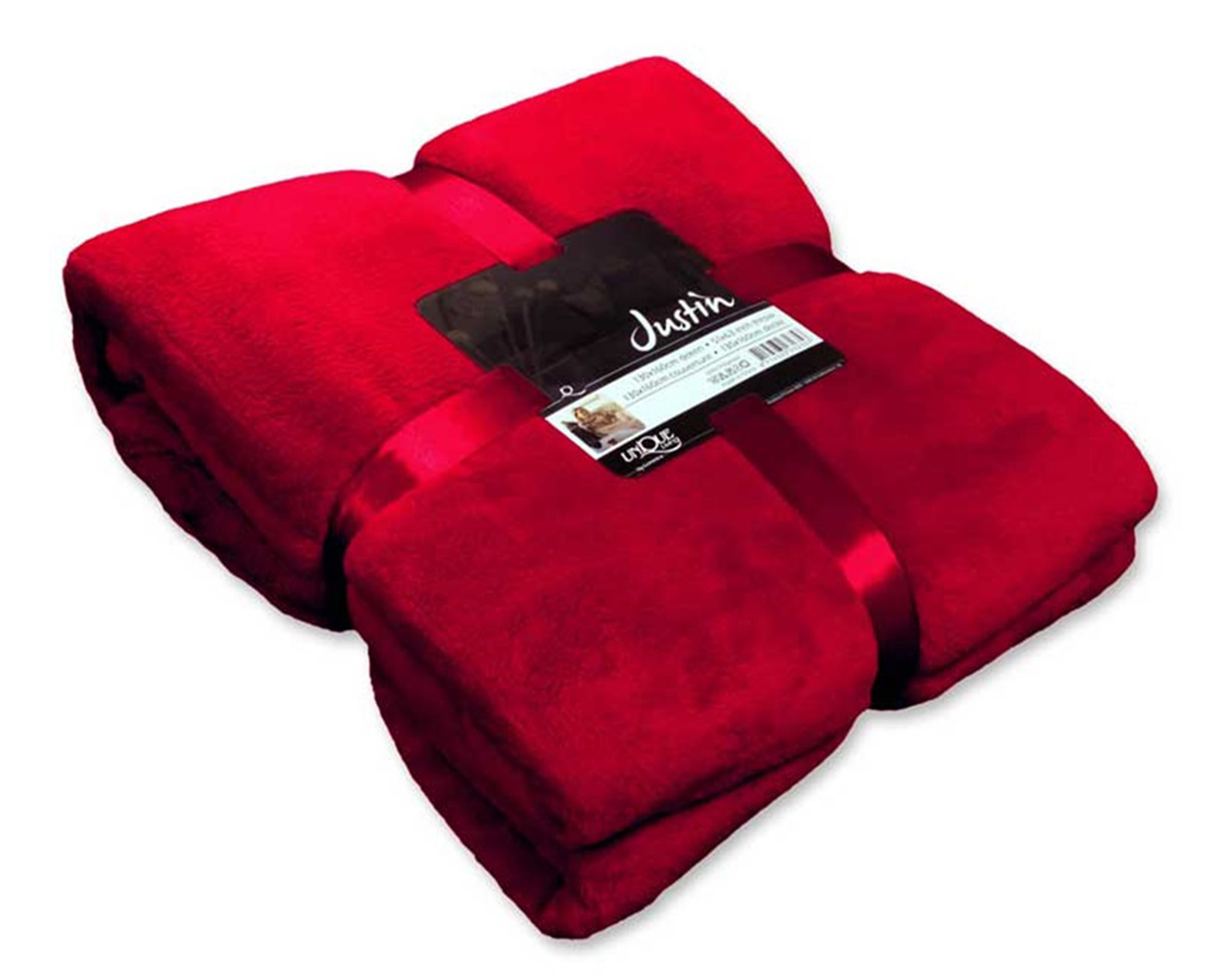 Coperta Plaid invernale rossa