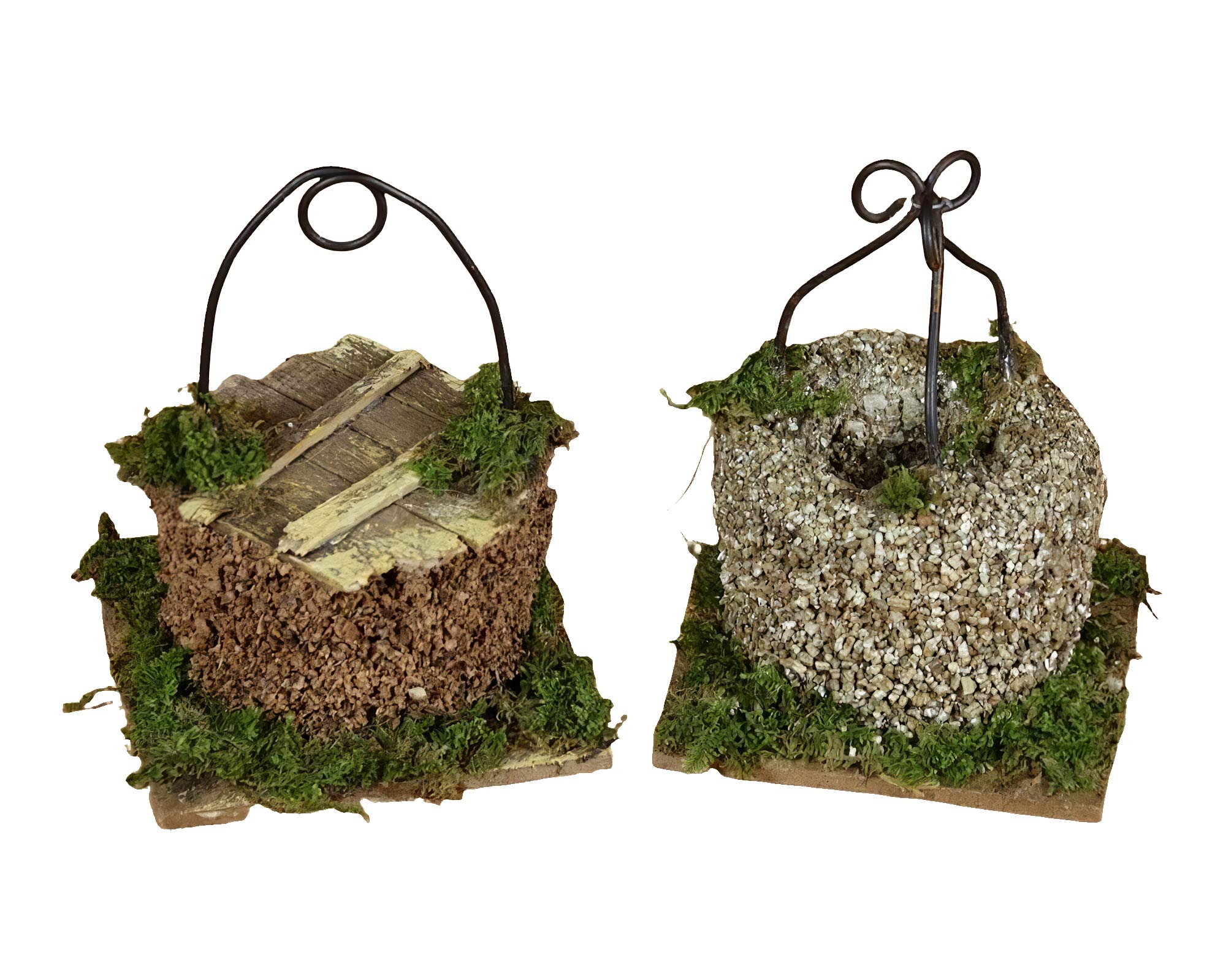 Pozzo Realistico In Legno Per Presepe - Rossi Rosa