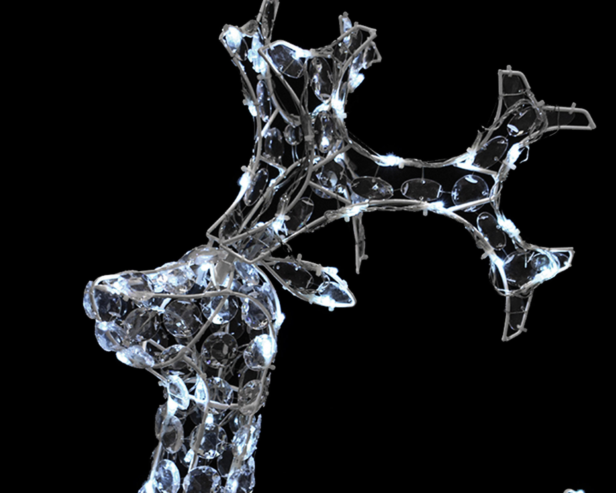 Luci decorative Renna 3D con led luce fredda - immagine 2