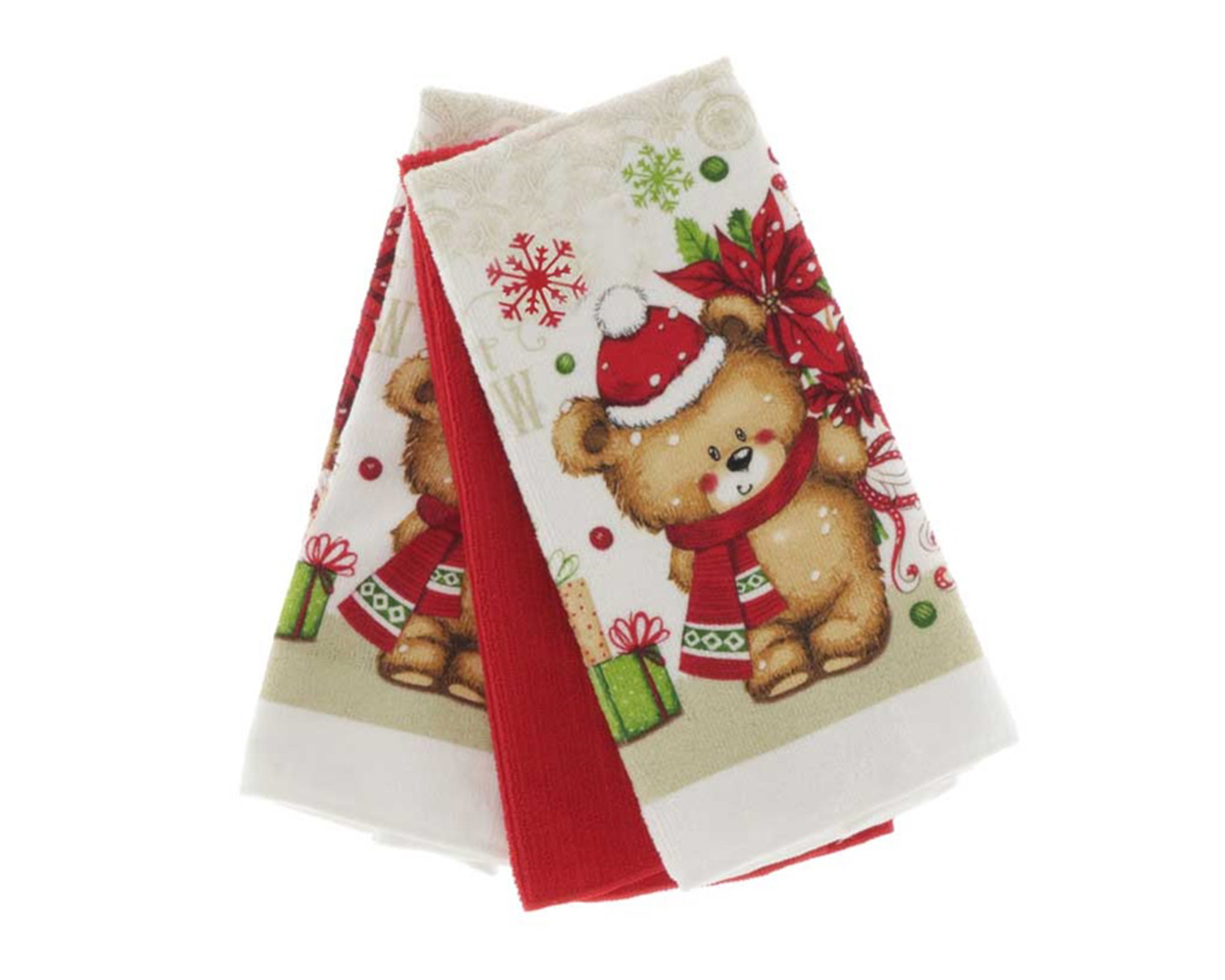 3 Pz Tovaglie di Natale morbide in tessuto