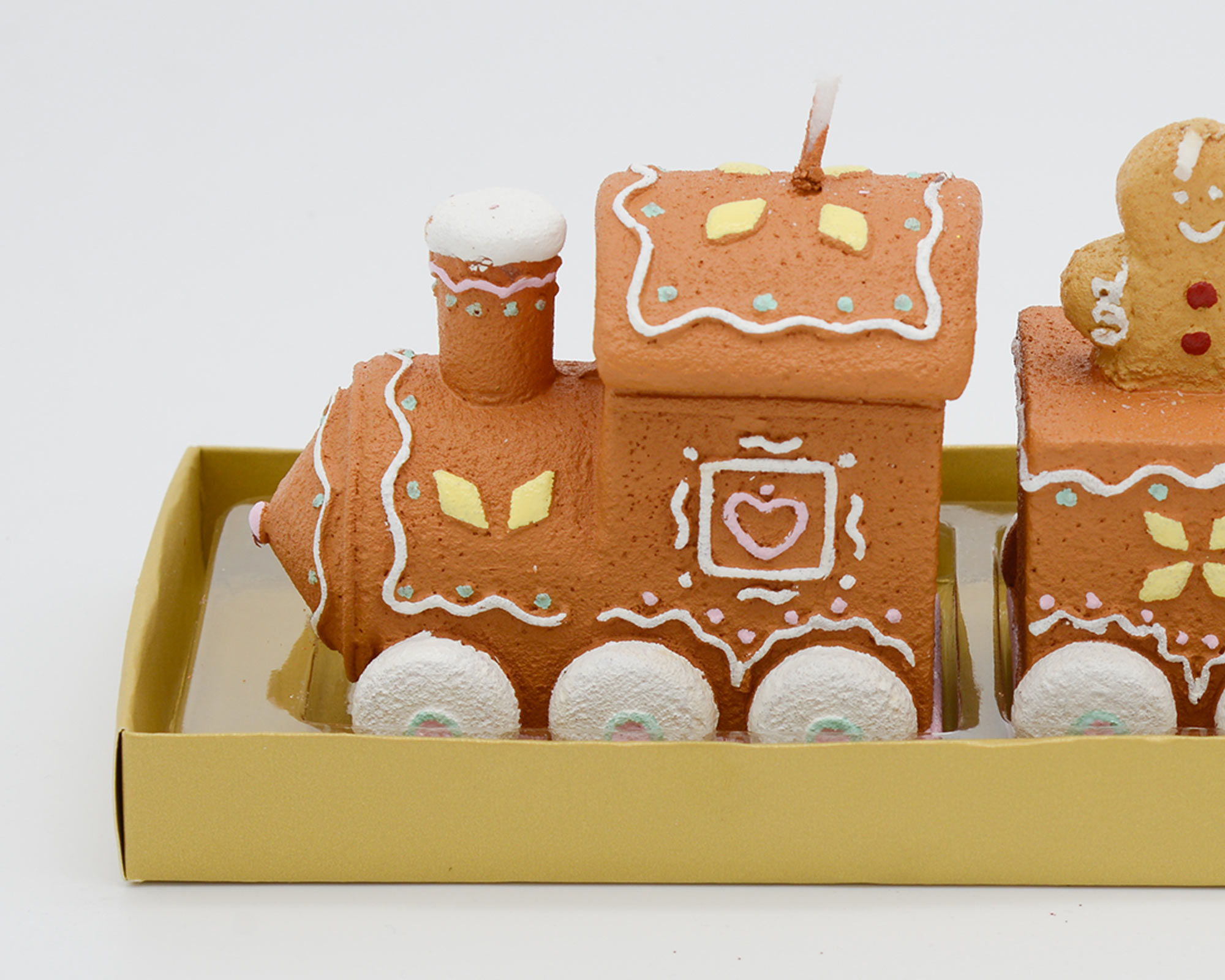 3 Pz Set Candele a forma di Trenino - immagine 2