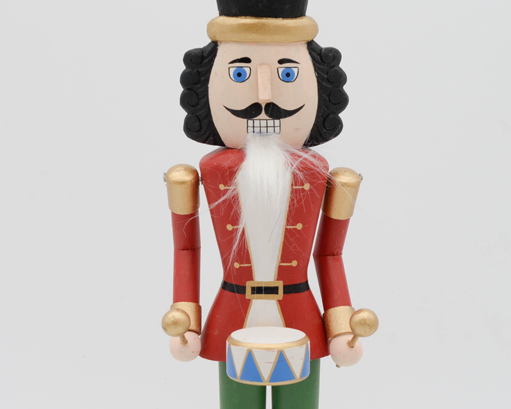 Soldatino Schiaccianoci natalizio con tamburello - immagine 2
