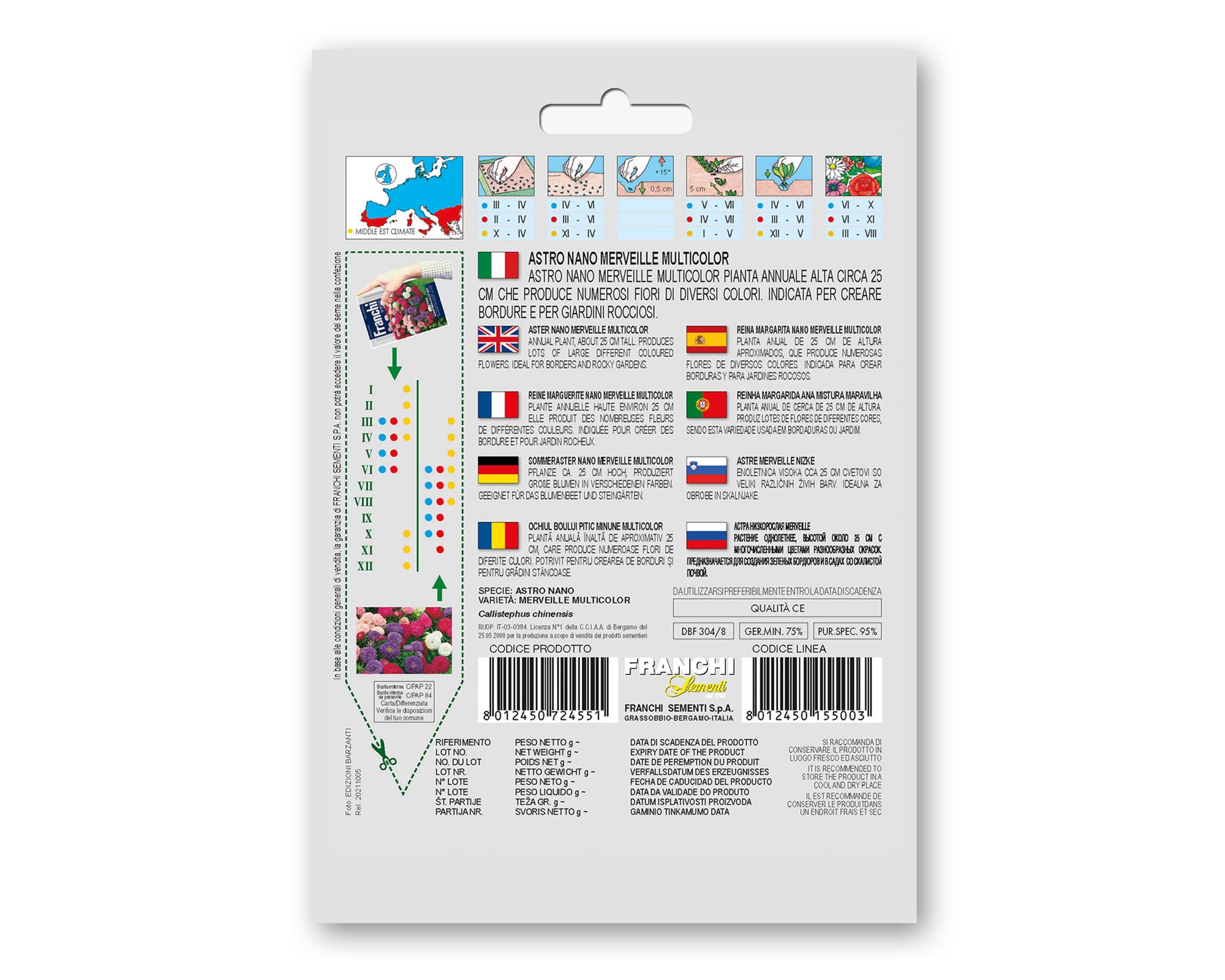 Mix Semi di Astro Nano Merveille - Franchi sementi - immagine 2