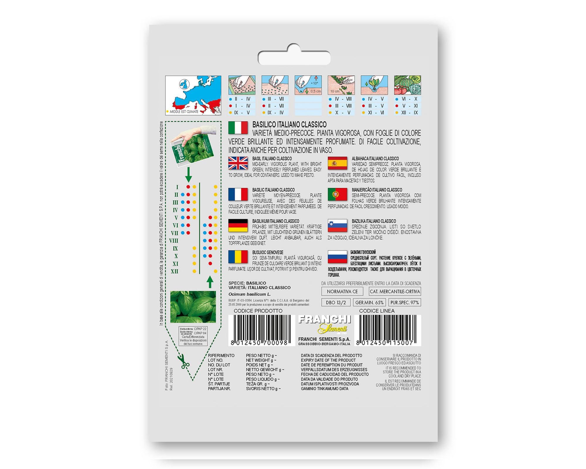 Semi di Basilico Italiano classico - Franchi sementi - immagine 2