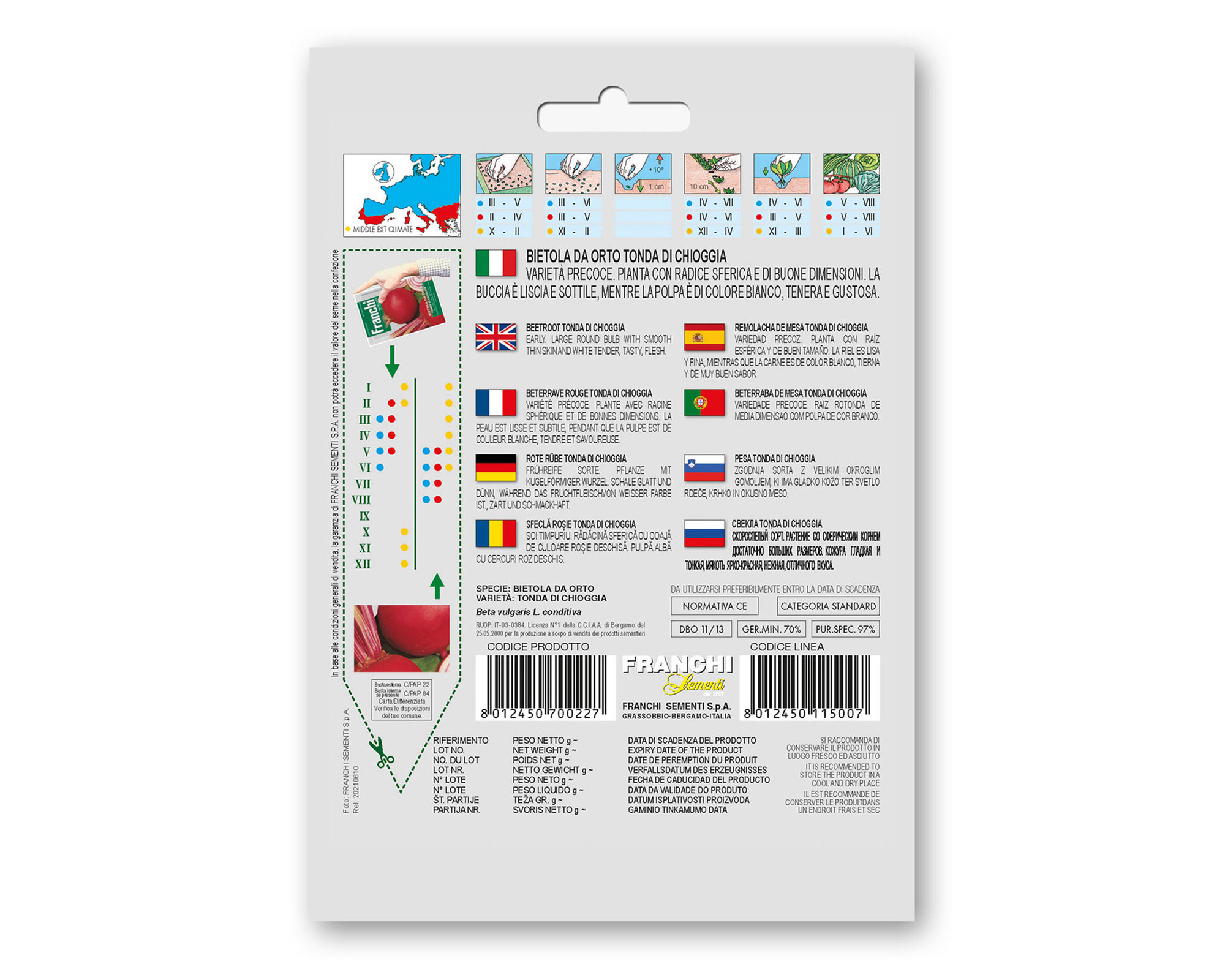 Semi di Bietola da orto Tonda da Chioggia - Franchi sementi - immagine 2