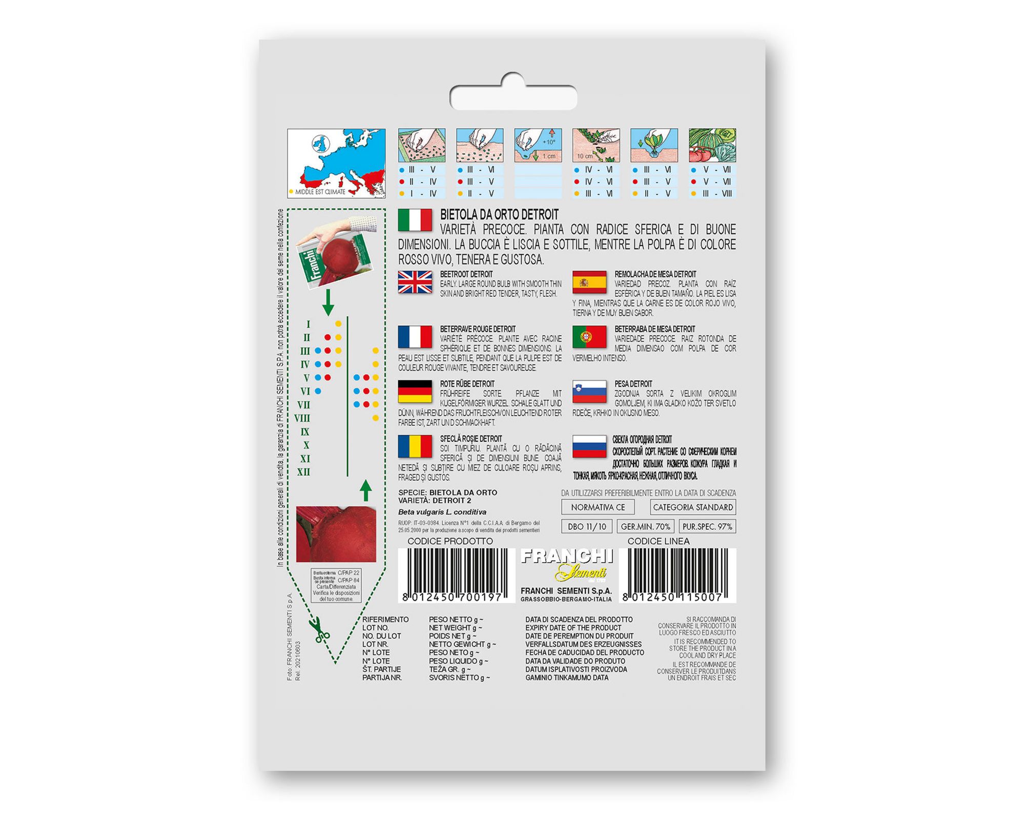 Semi di Bietola da orto Detroit - Franchi sementi - immagine 2