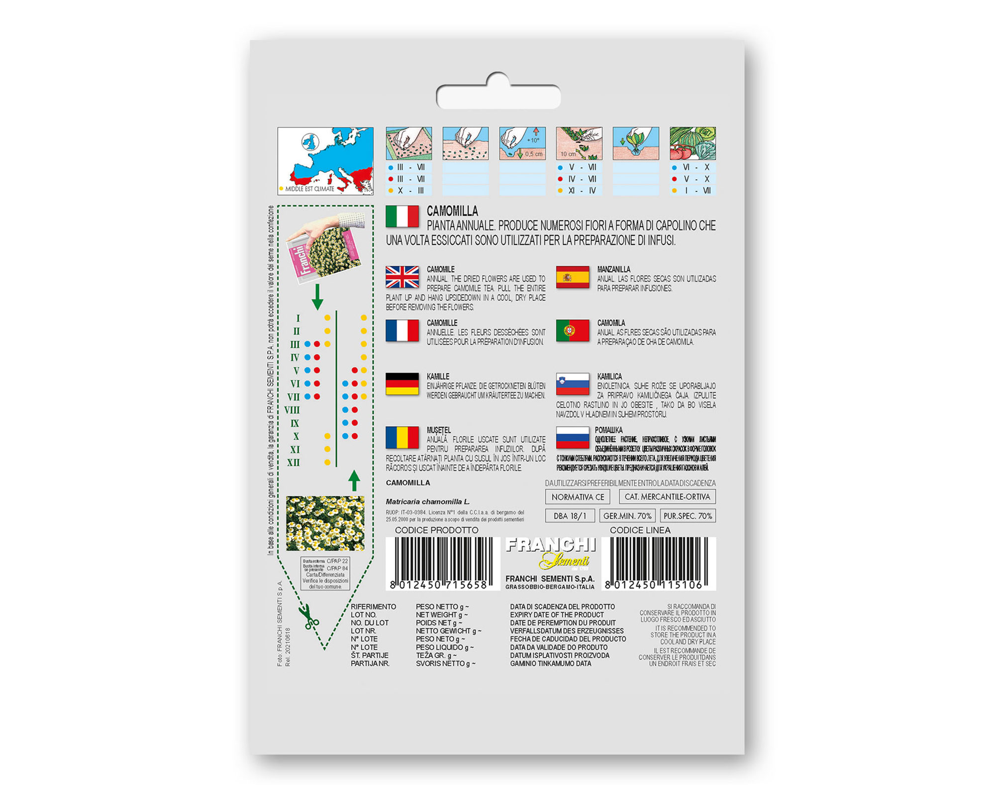 Semi di Camomilla - Franchi sementi - immagine 2