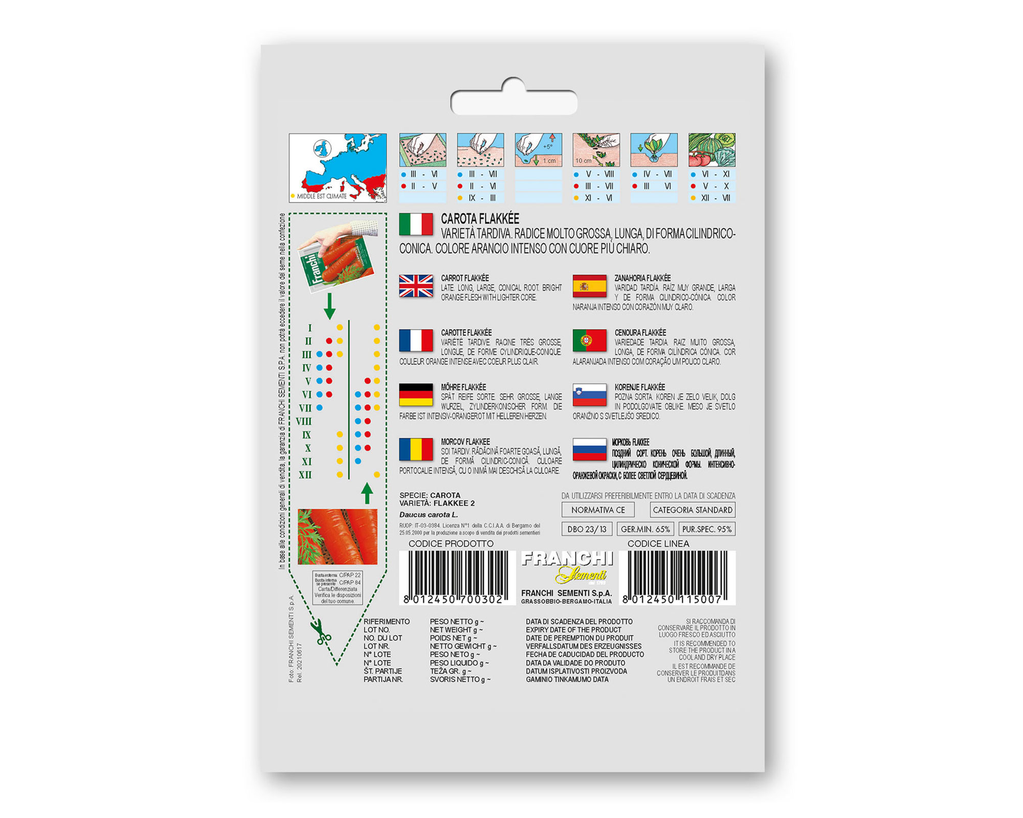 Semi di Carota Flakkée - Franchi sementi - immagine 2