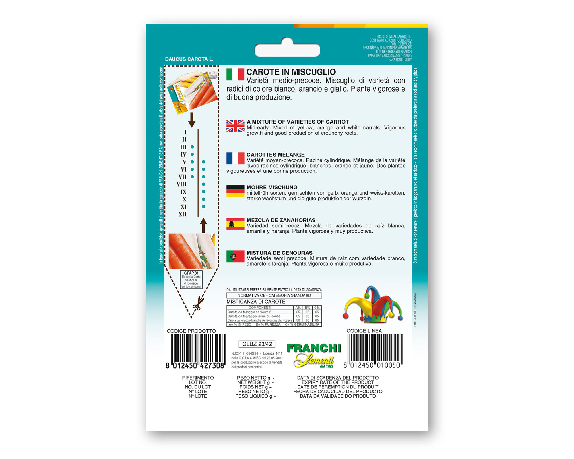 Semi di Carote Colorate - Franchi sementi - immagine 2