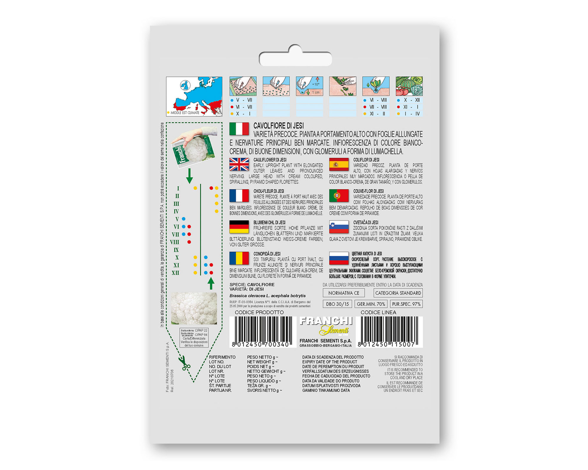 Semi di Cavolfiore di Jesi - Franchi sementi - immagine 2