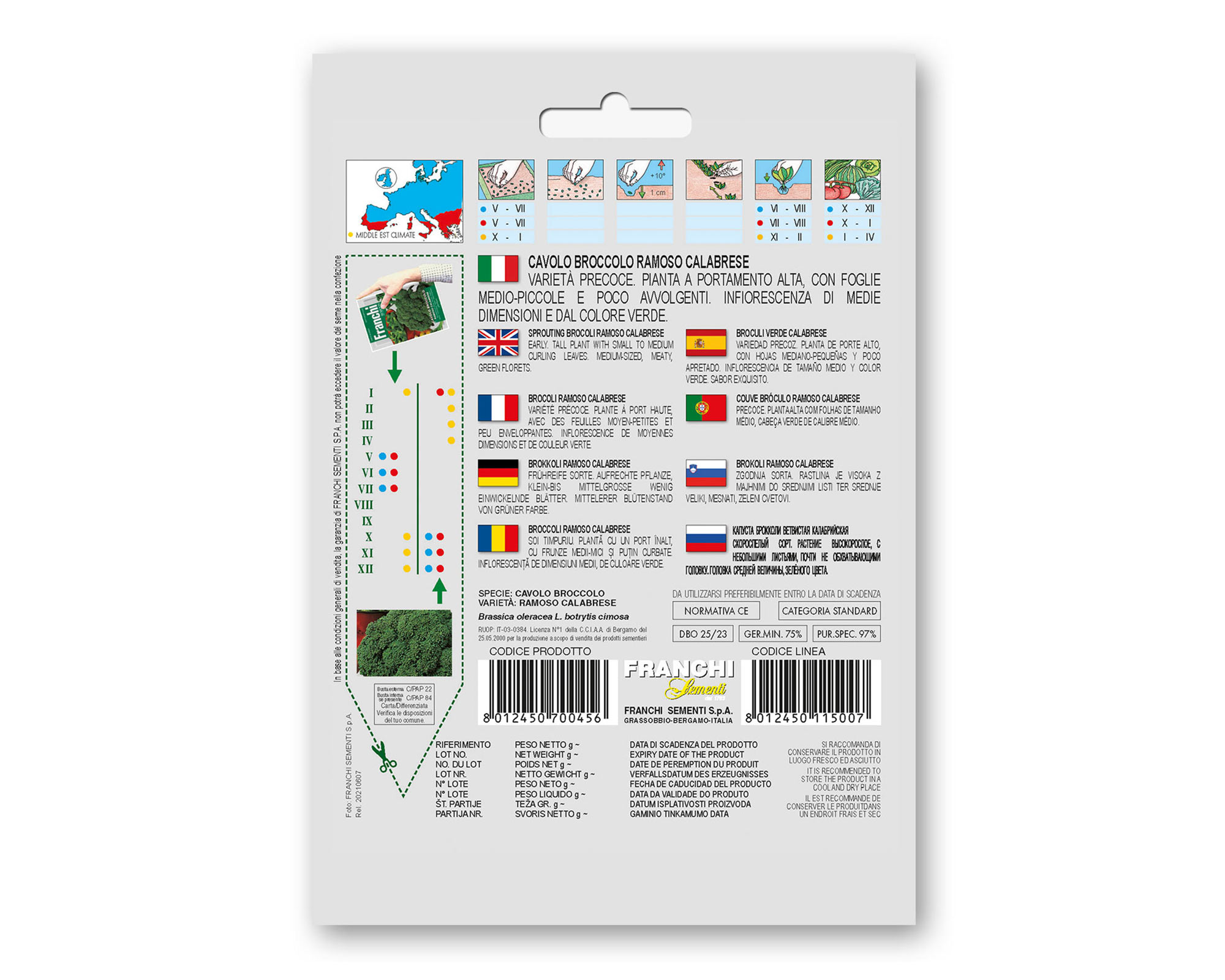 Semi di Cavolo Broccolo Ramoco Calabrese - Franchi sementi - immagine 2