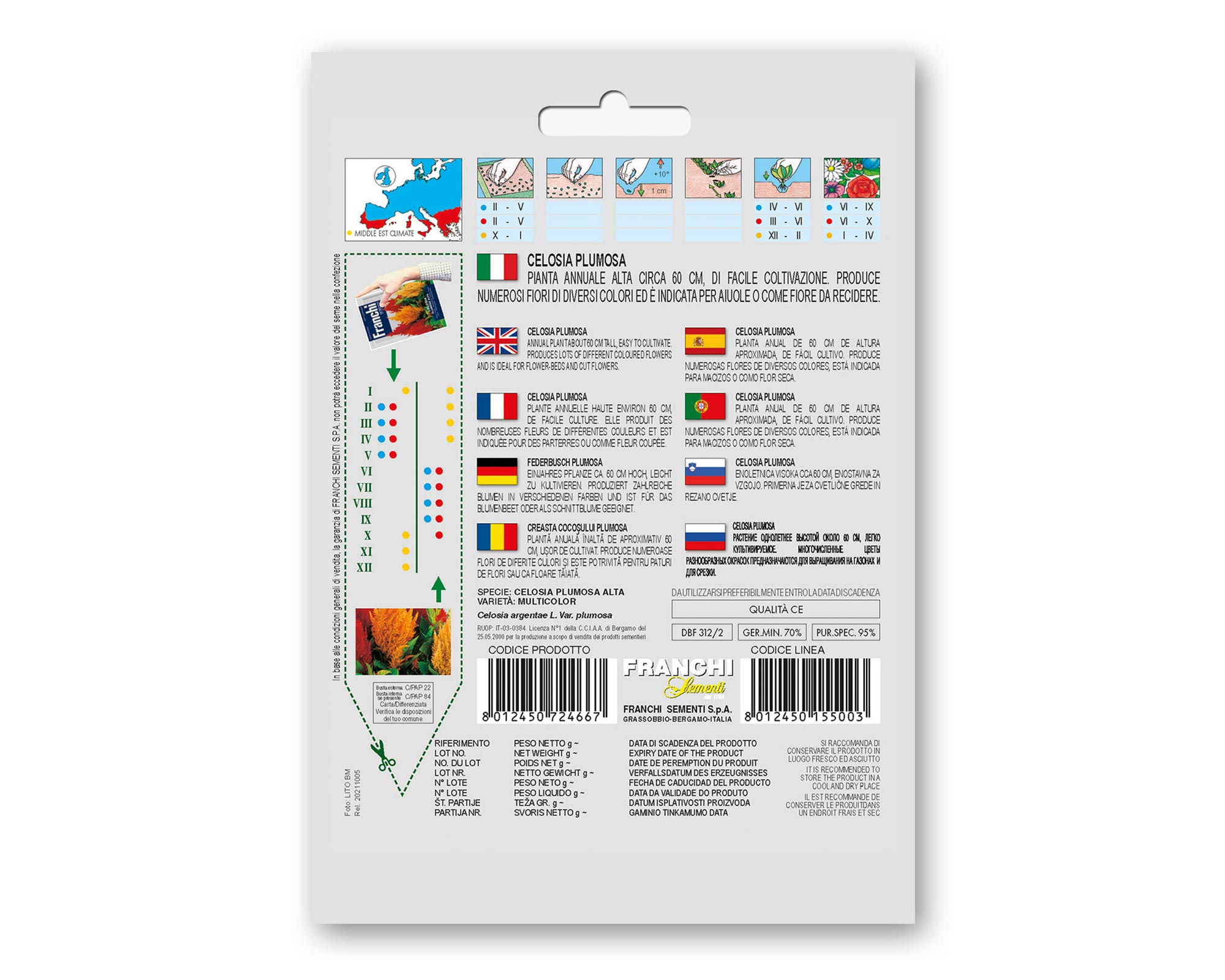 Semi di Celosia Plumosa Alta - Franchi sementi - immagine 2