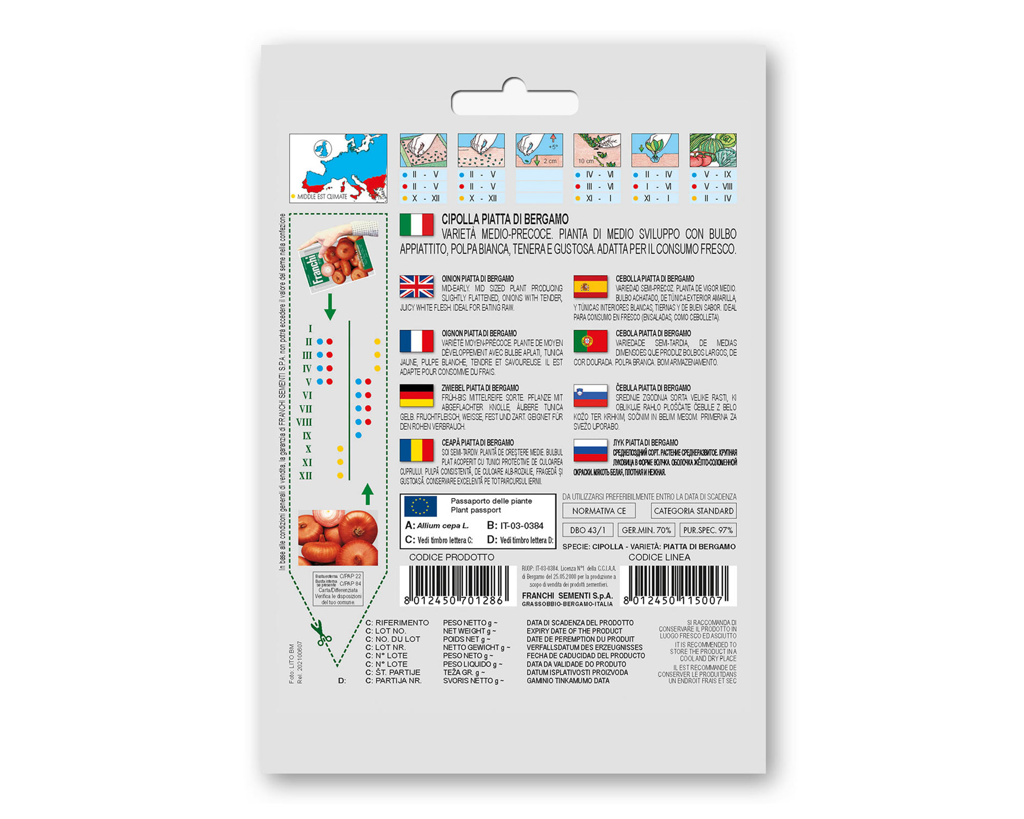 Semi di Cipolla Piatta di Bergamo - Franchi sementi - immagine 2