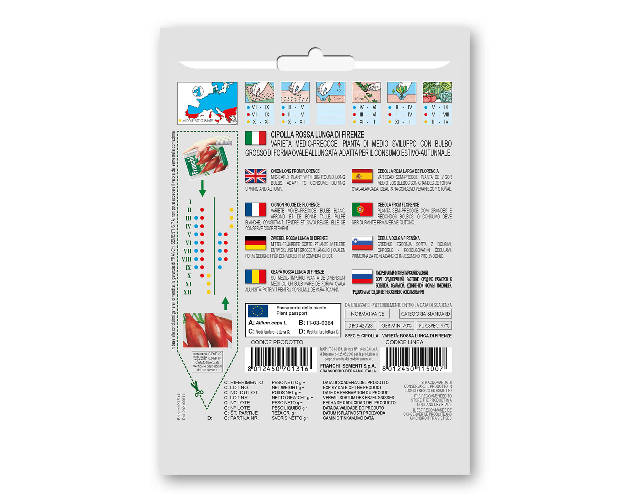 Cipolla Rossa Lunga di Firenze - Franchi sementi - immagine 2