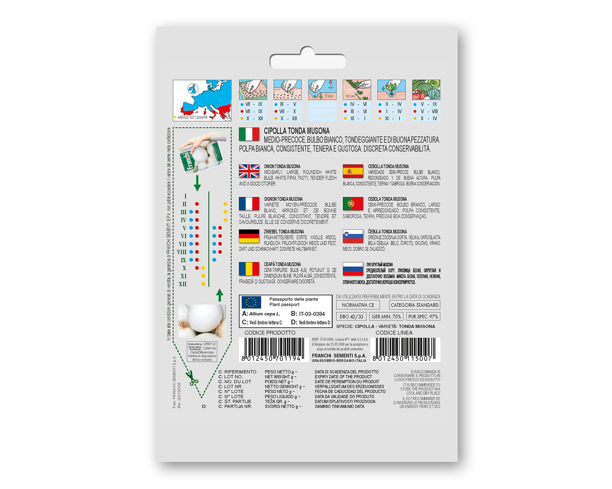 Semi di Cipolla Tonda Musona - Franchi sementi - immagine 2